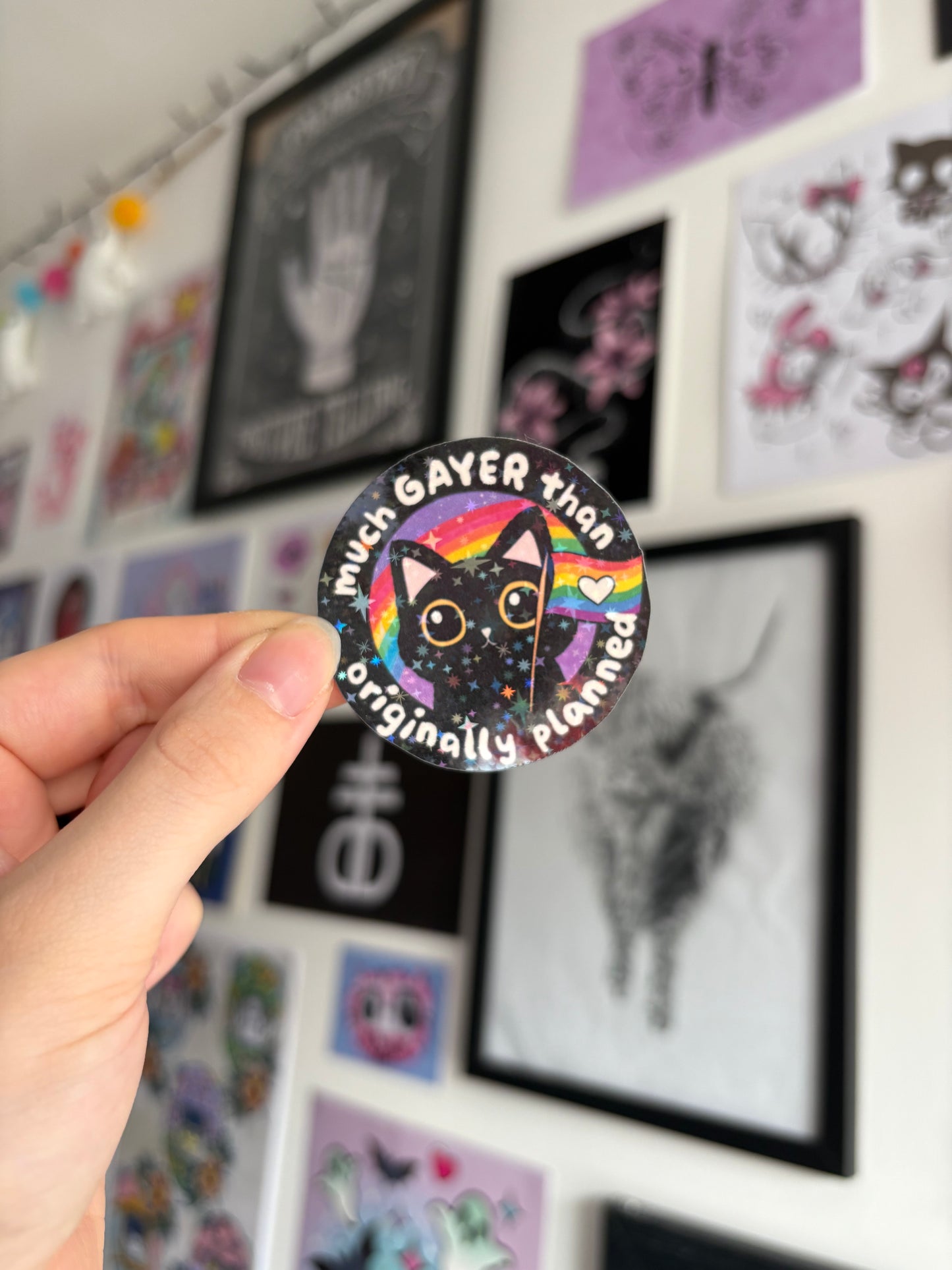 Gayer Than Planned Holographic Sticker