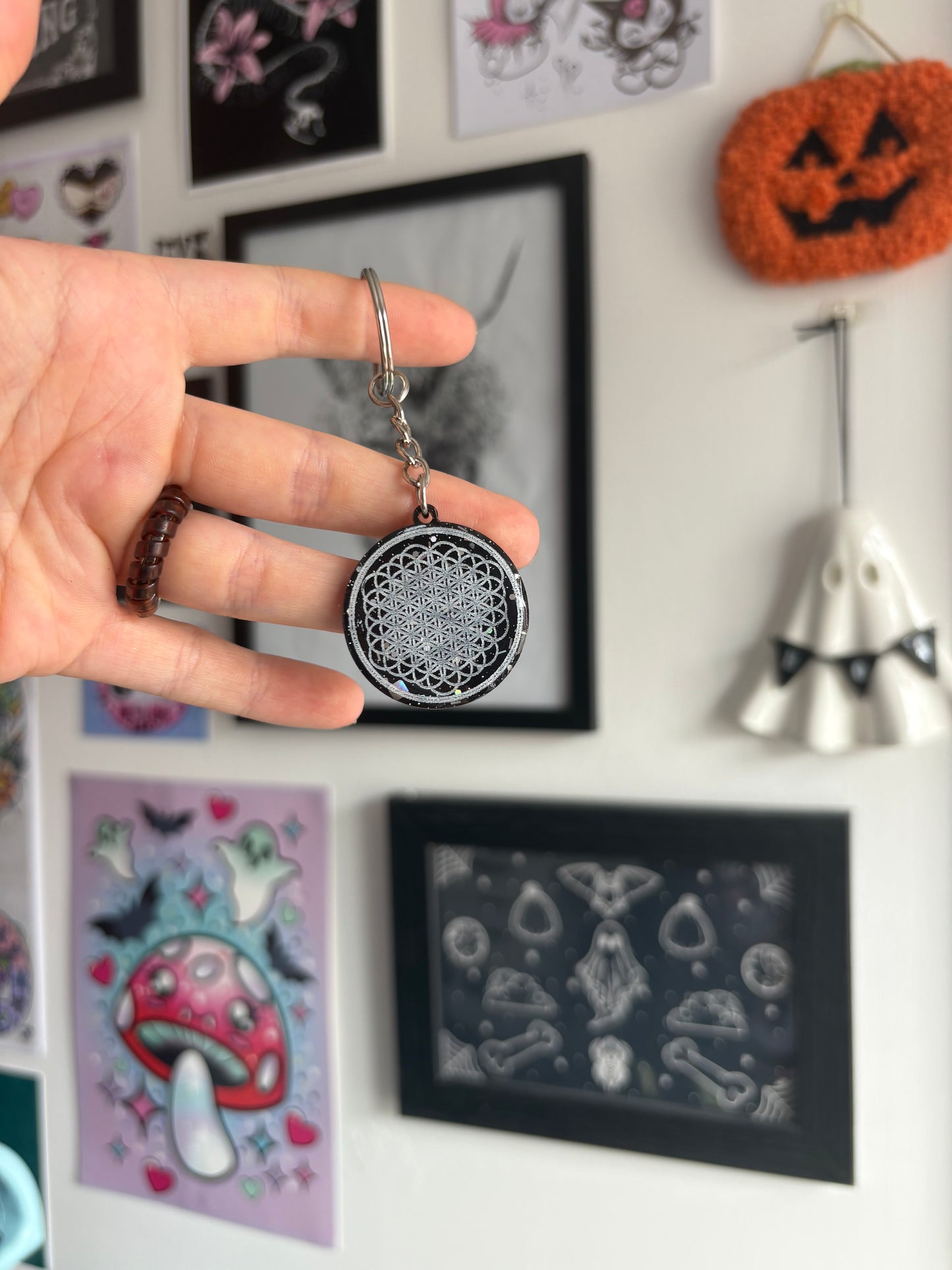 Flower of Life Keyring