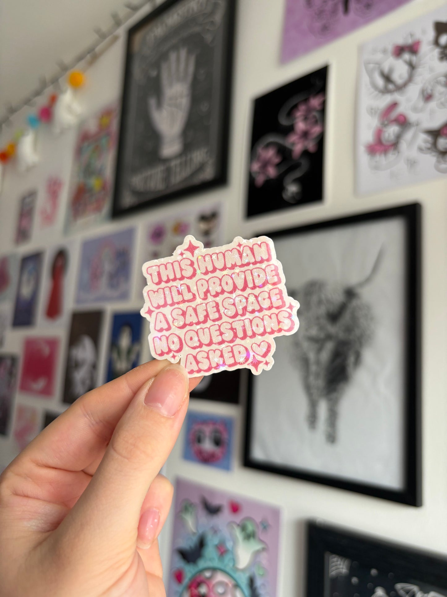 Safe Space Holographic Sticker
