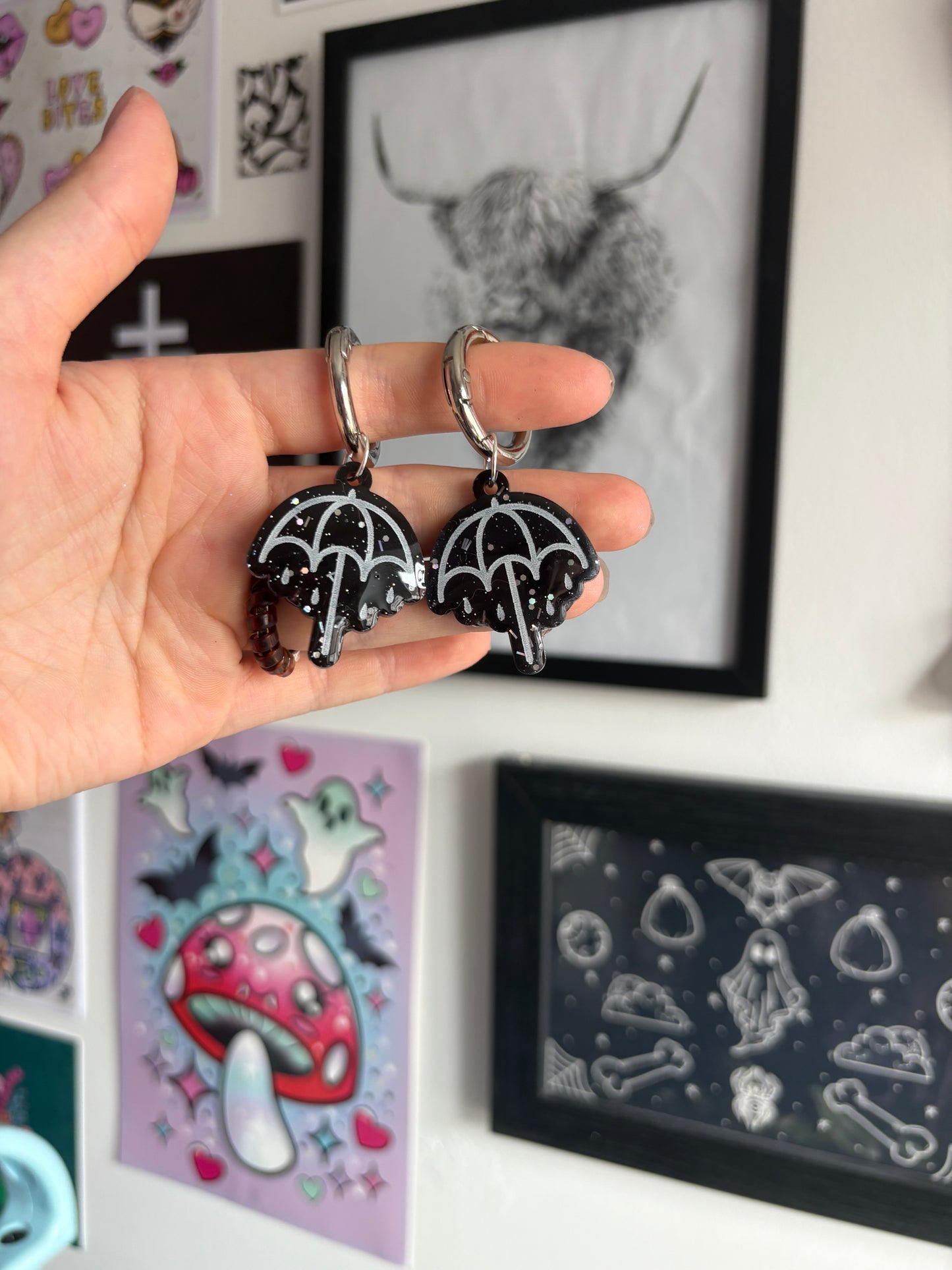 Rainy Umbrella Boot Charms