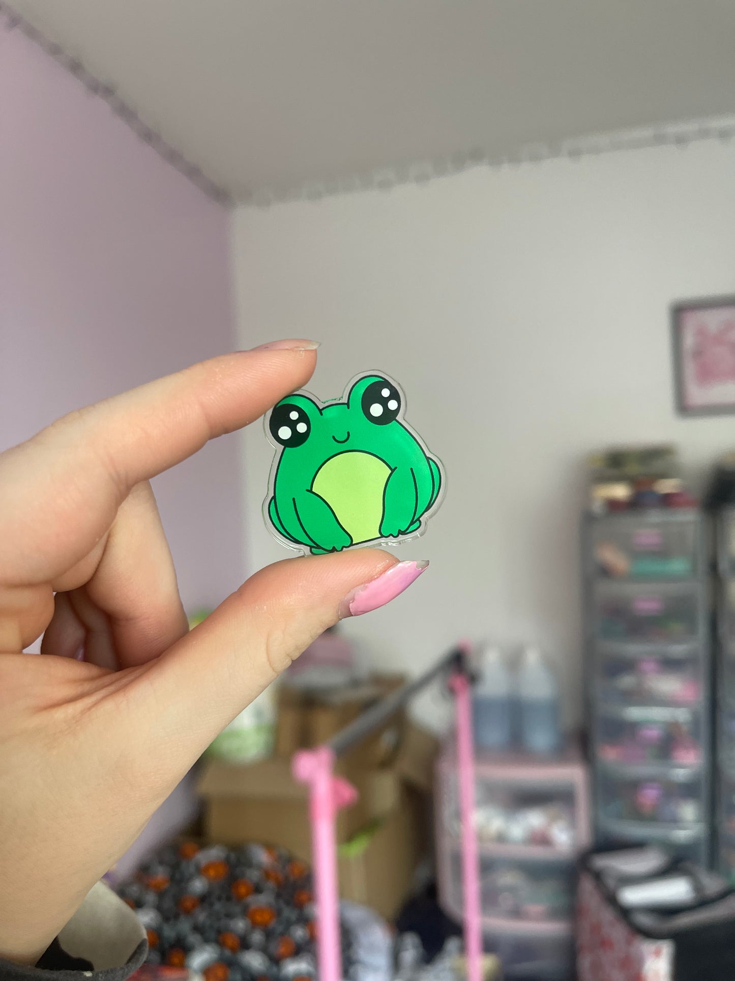 Froggy Acrylic Pin