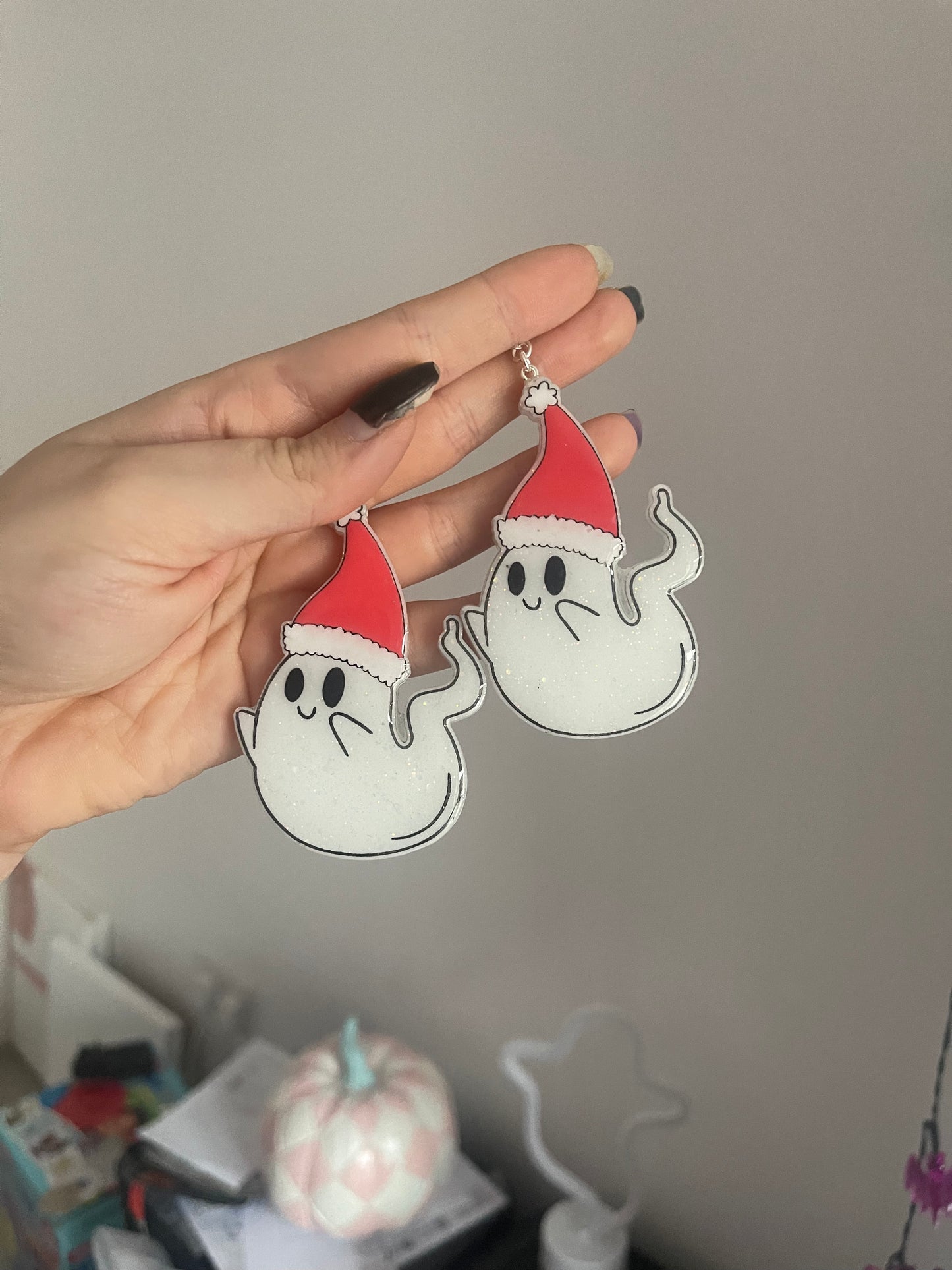 Christmas Ghost Earrings