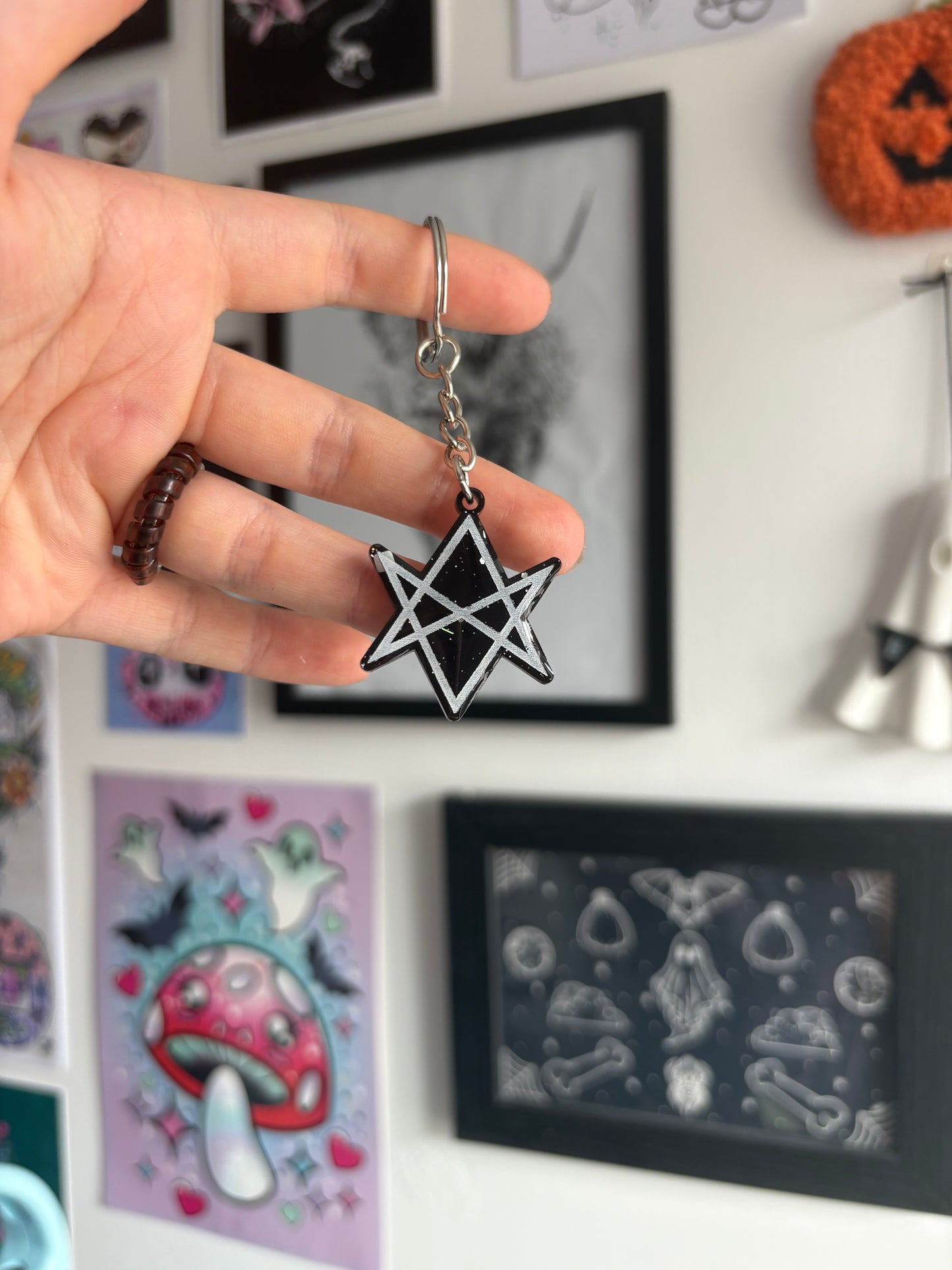 Hexagram Keyring