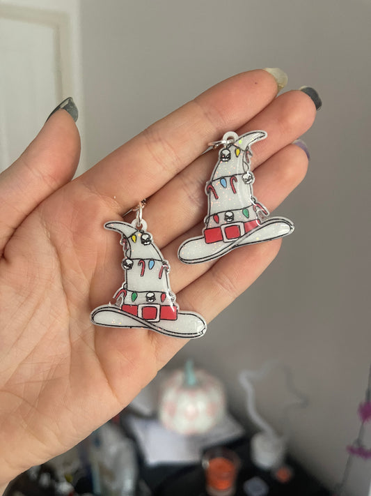 Christmas Witch Hats Earrings