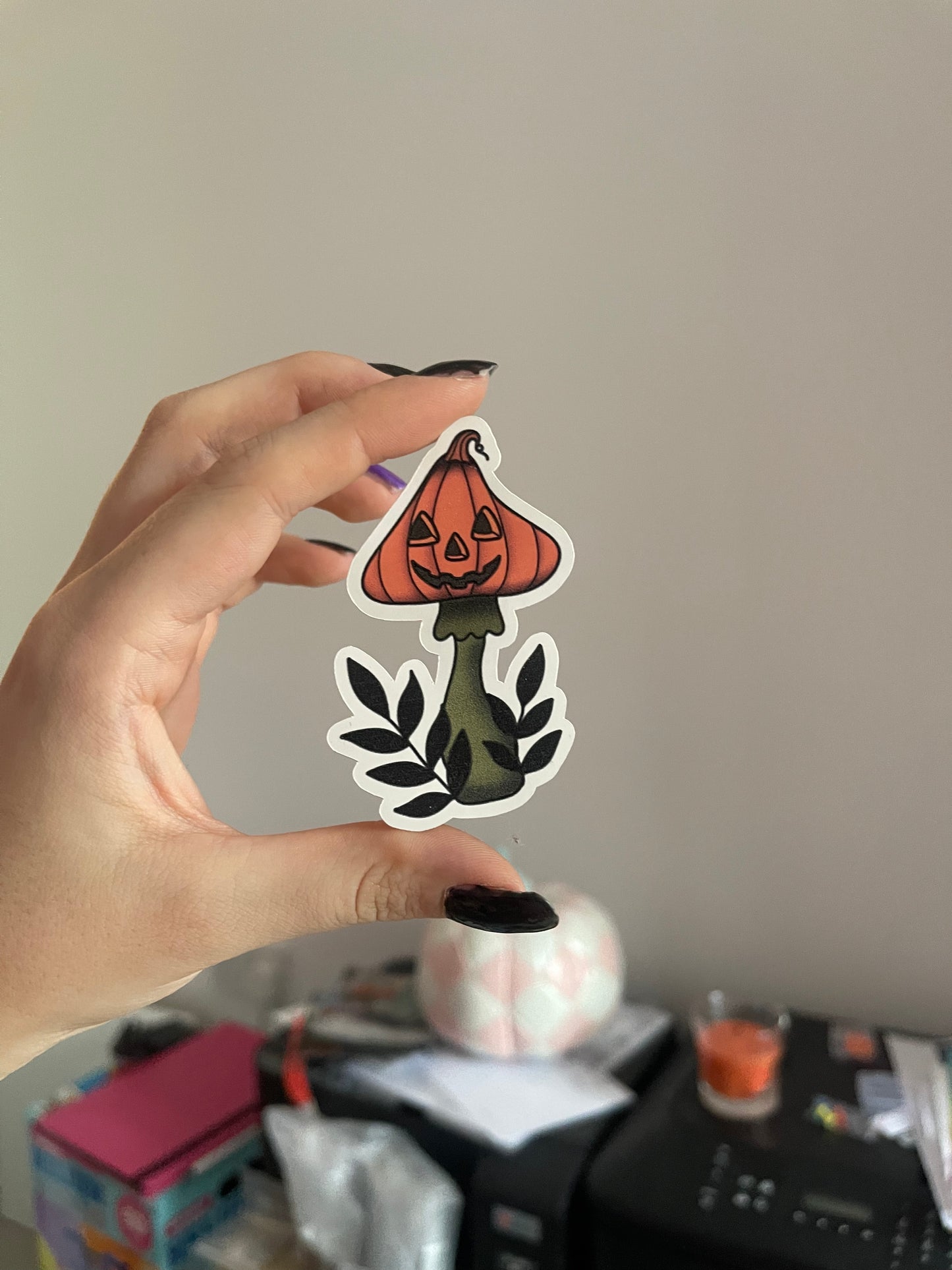 Pumpkin Mushroom Sticker