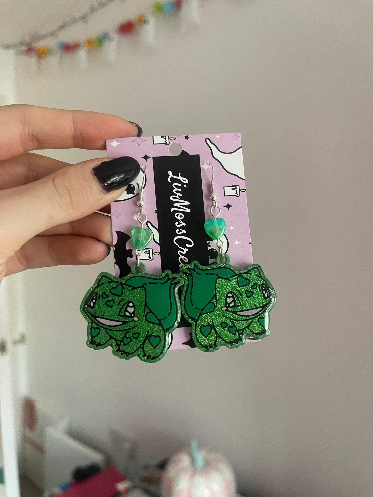 Shiny Pocket Monster Earrings - made to order