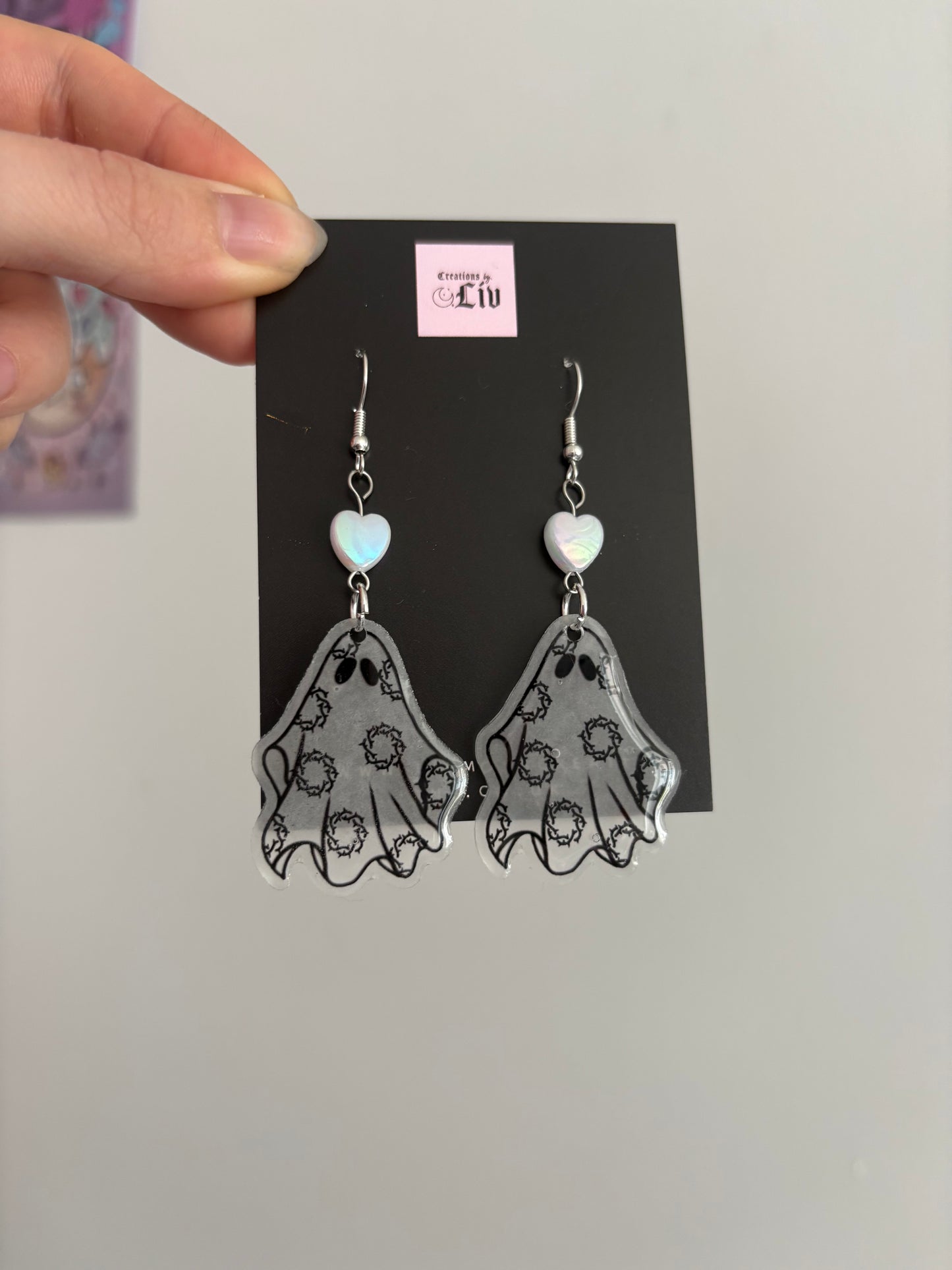 Omens Ghost Earrings