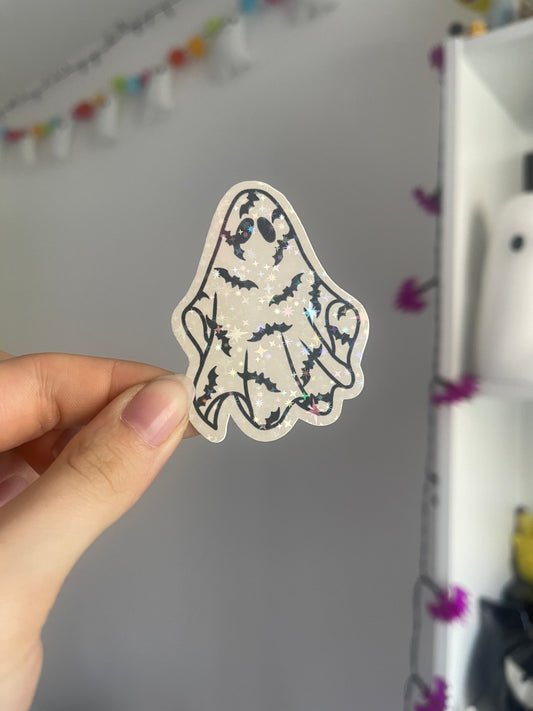 Bats Ghost Holographic Sticker