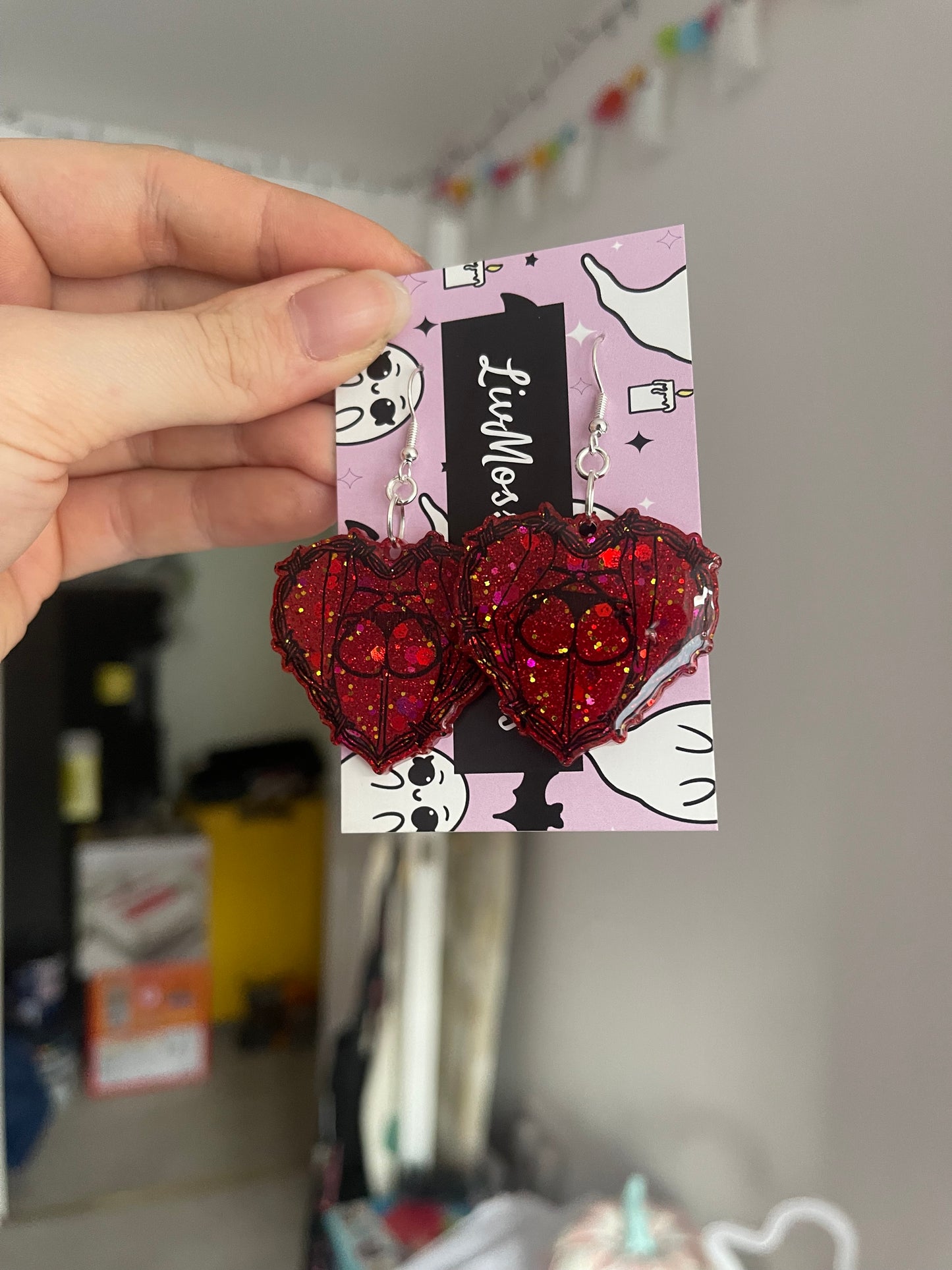 Rope Booty Heart Earrings