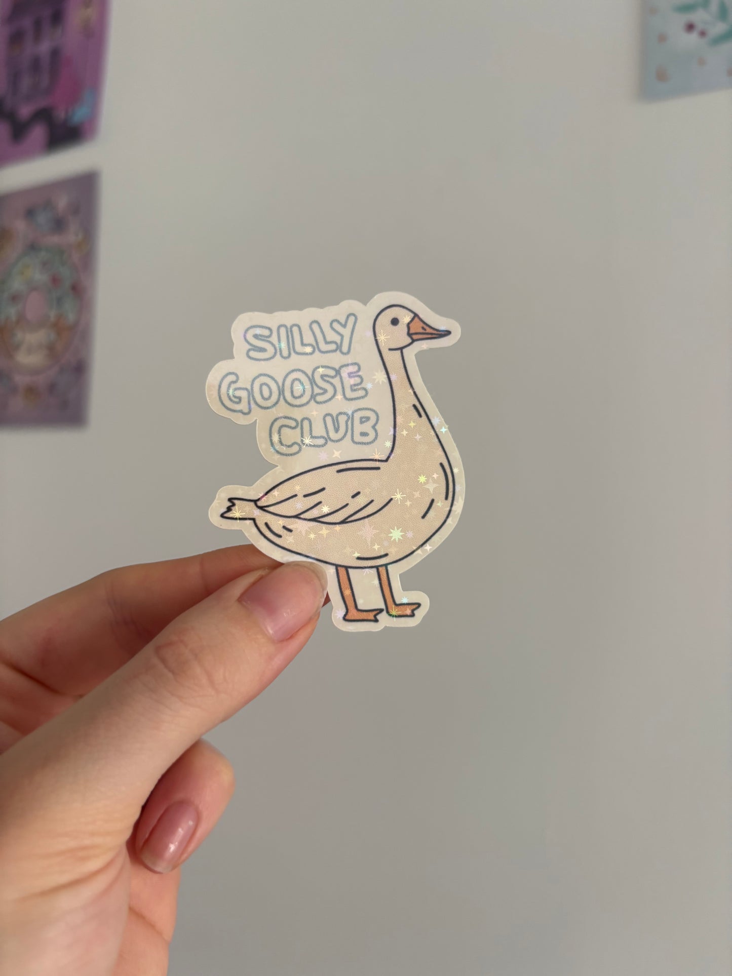 Silly Goose Club Holographic Sticker