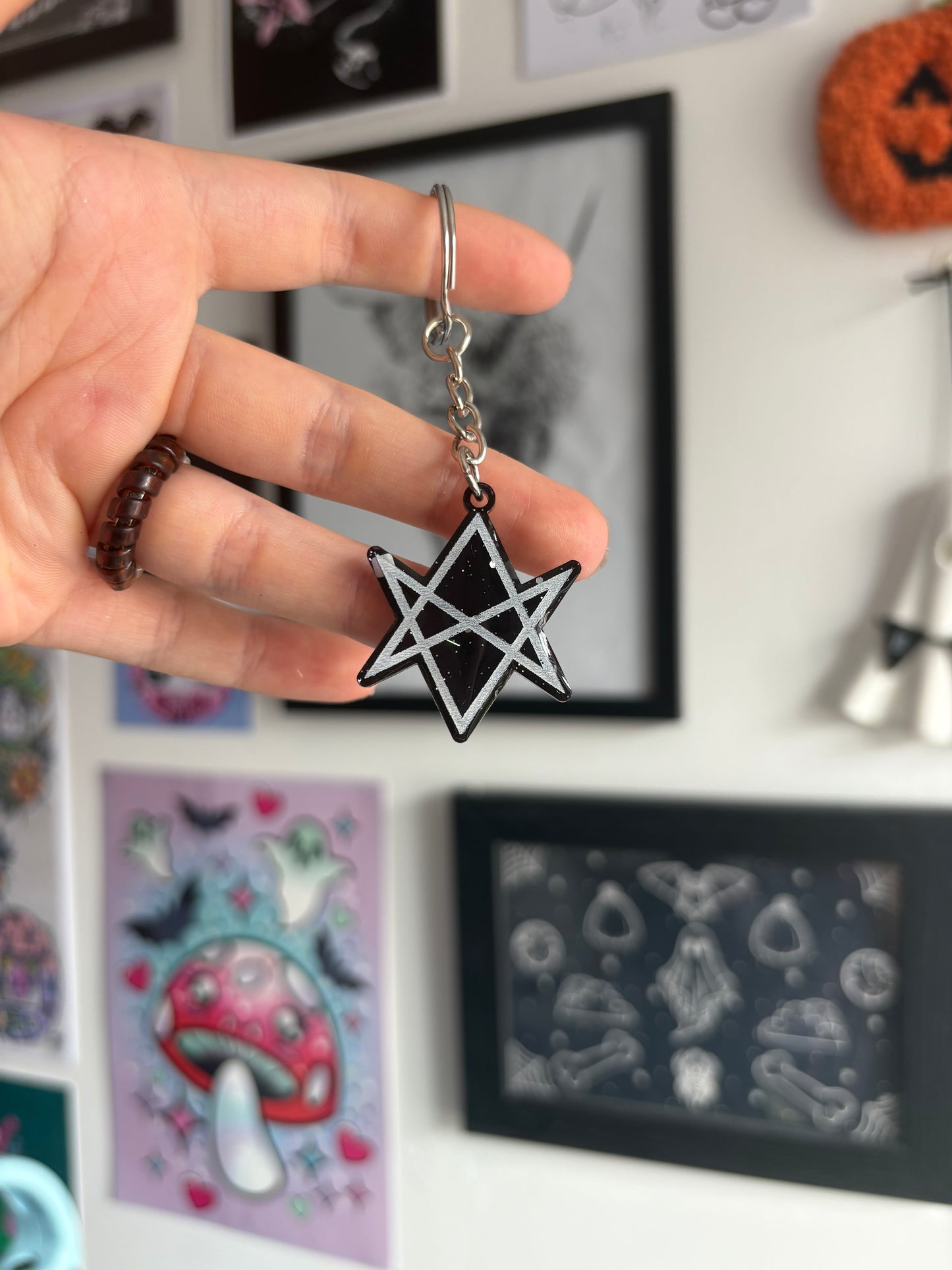 Hexagram Keyring