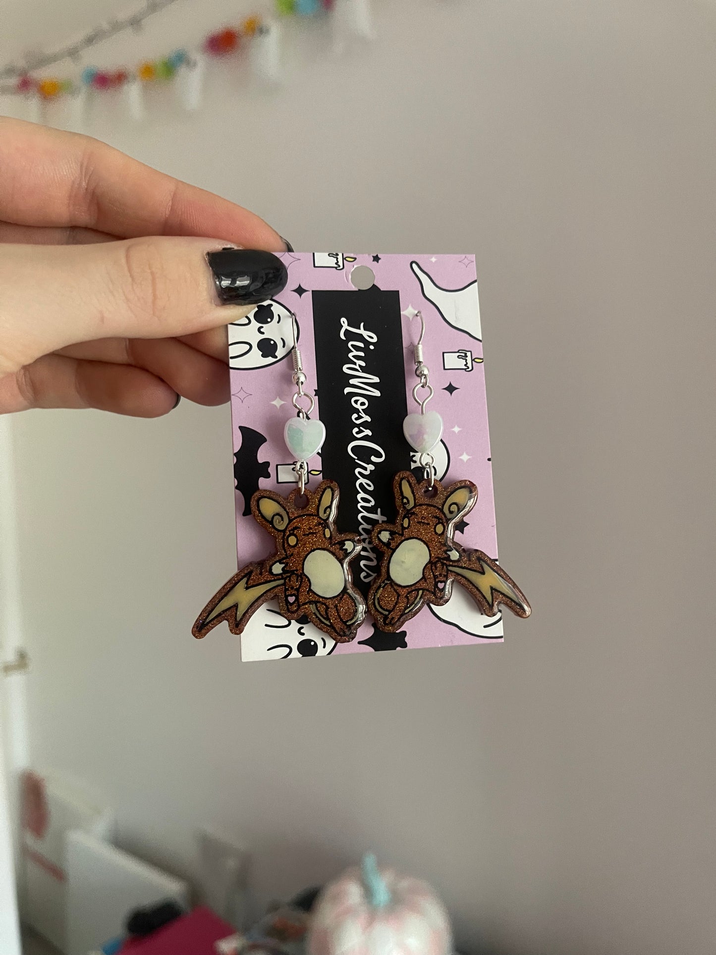 Shiny Pocket Monster Earrings - made to order