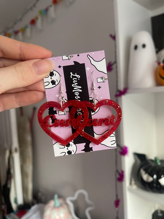 C*nt Heart Earrings