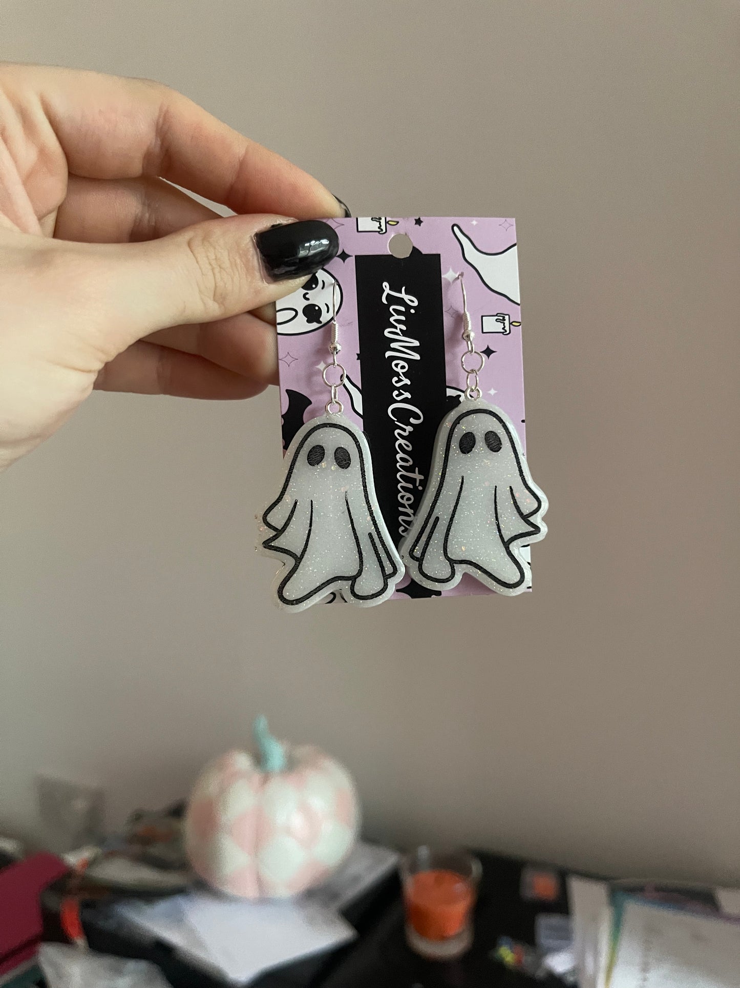 Sheet Ghost Earrings - made to order