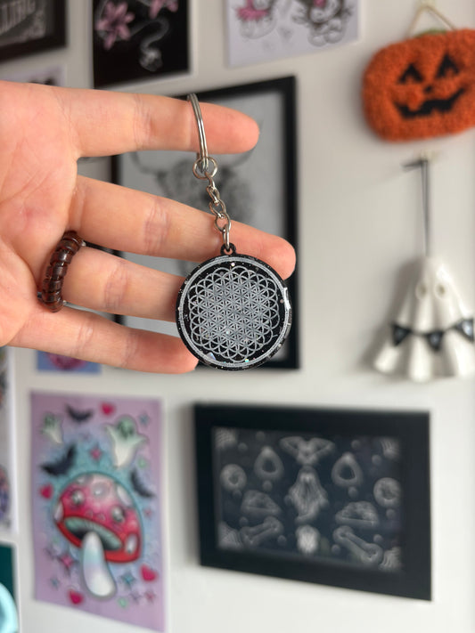 Flower of Life Keyring
