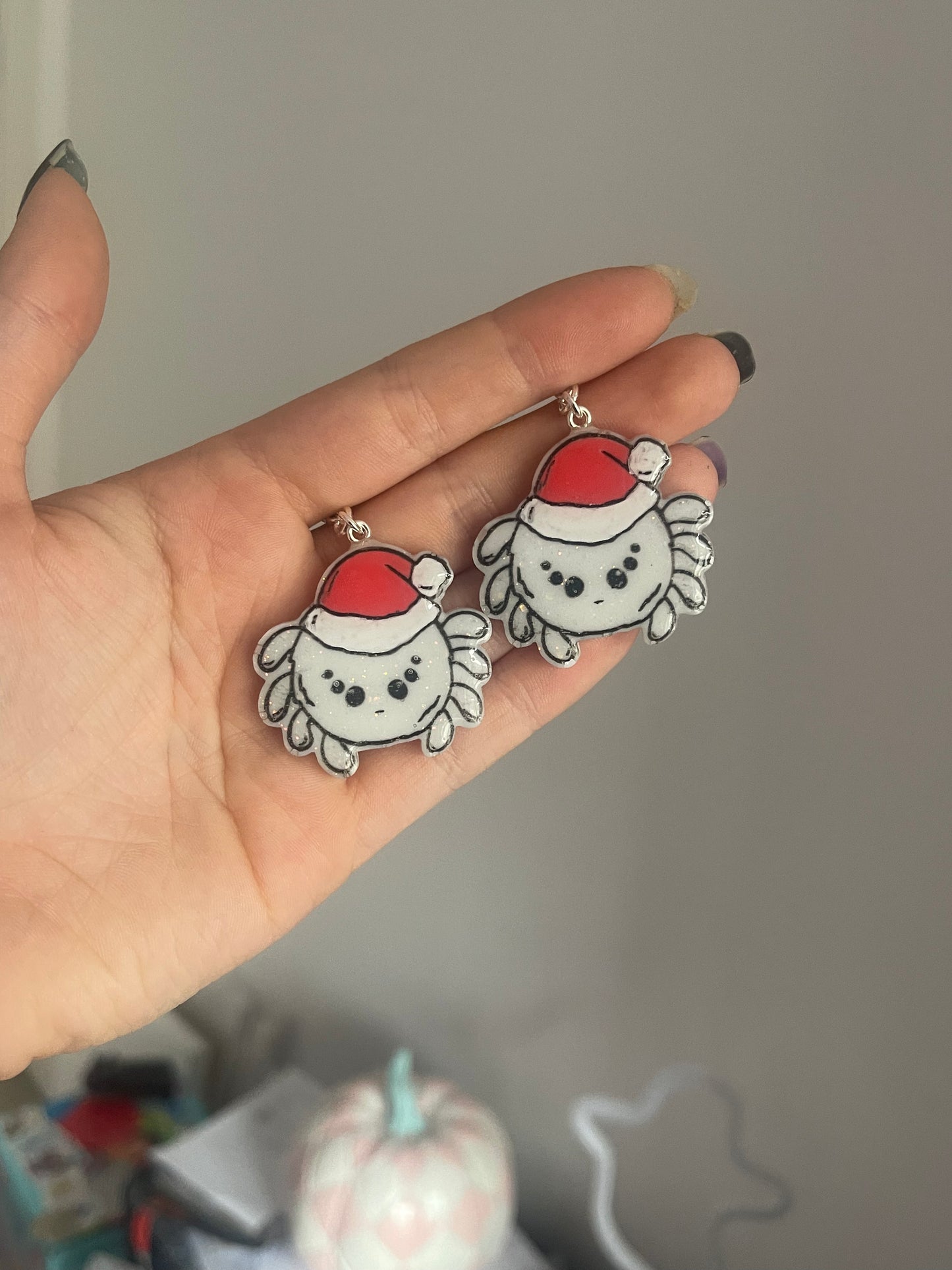 Christmas Spiders Earrings