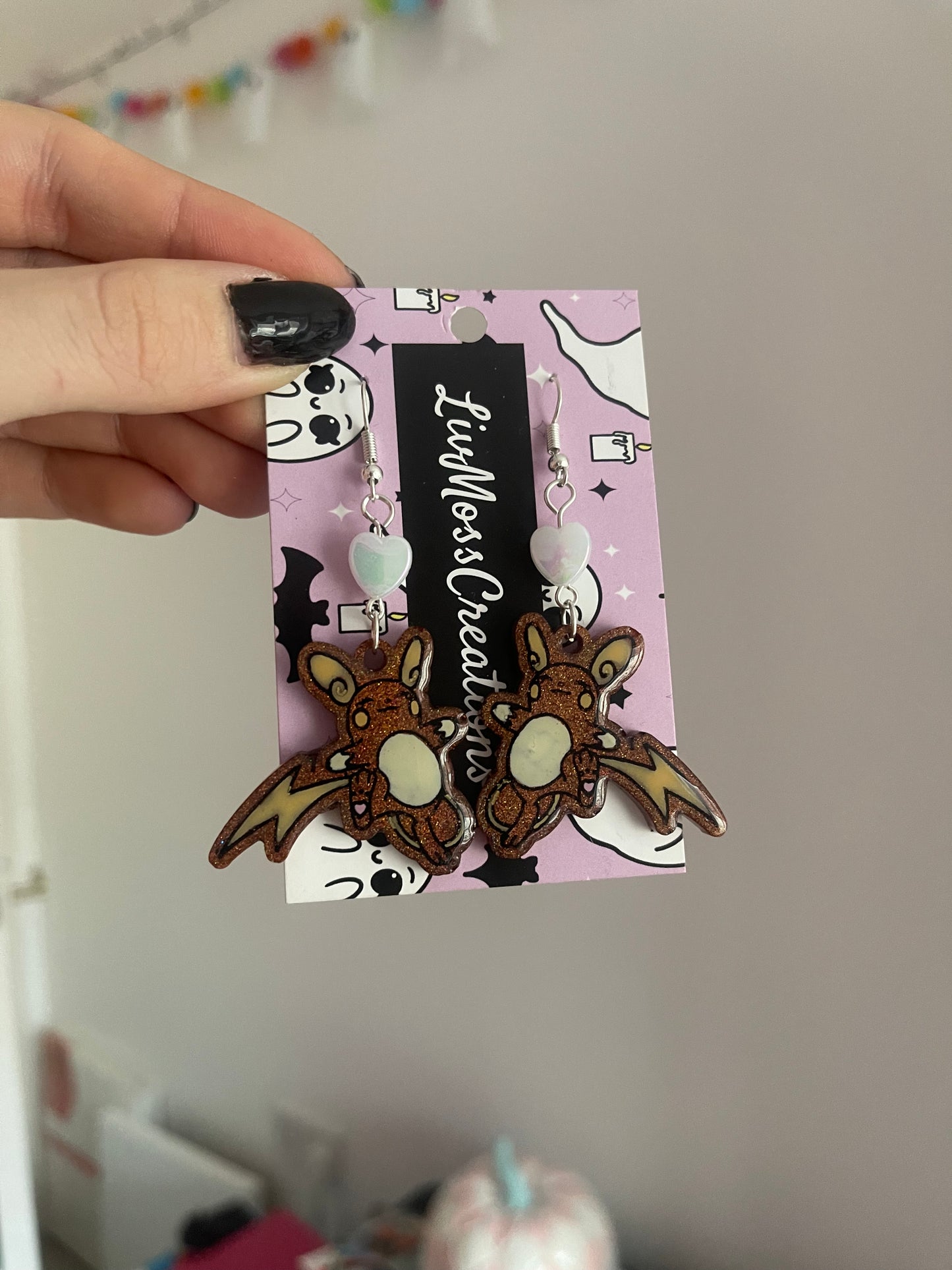 Shiny Pocket Monster Earrings - made to order