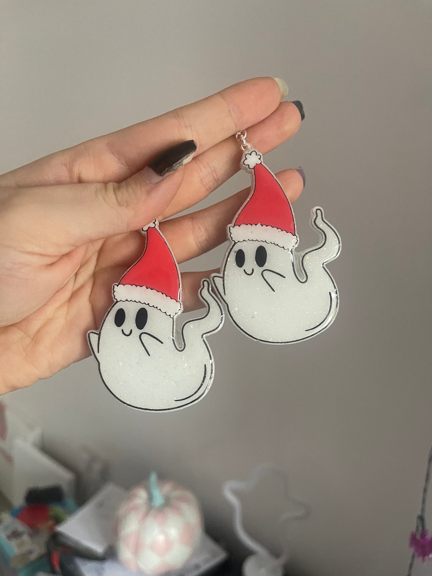 Christmas Ghost Earrings