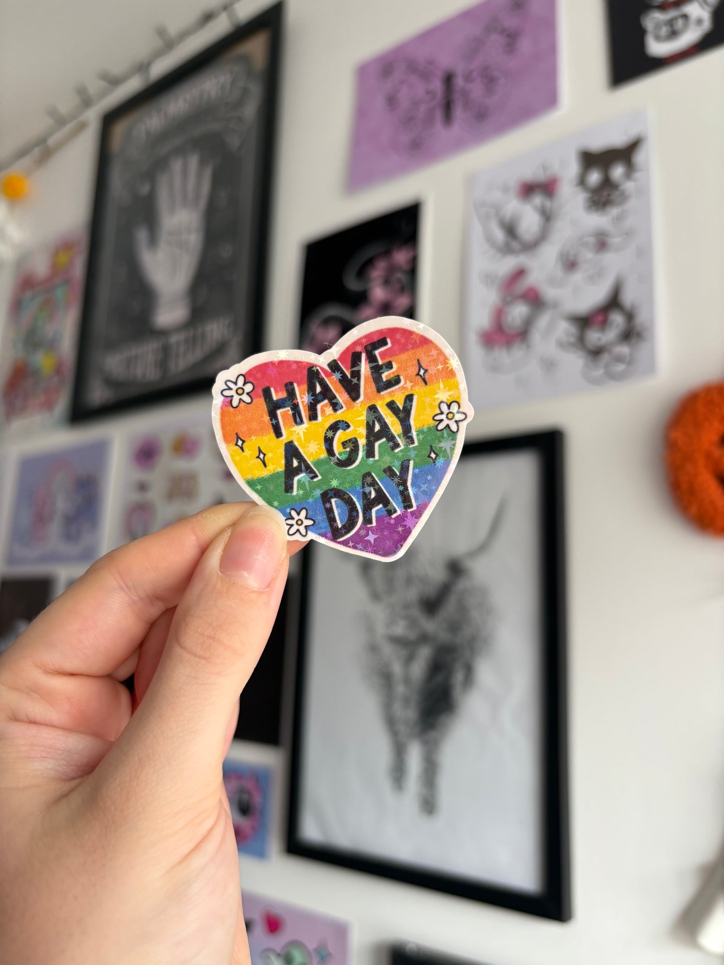 Have A Gay Day Holographic Sticker