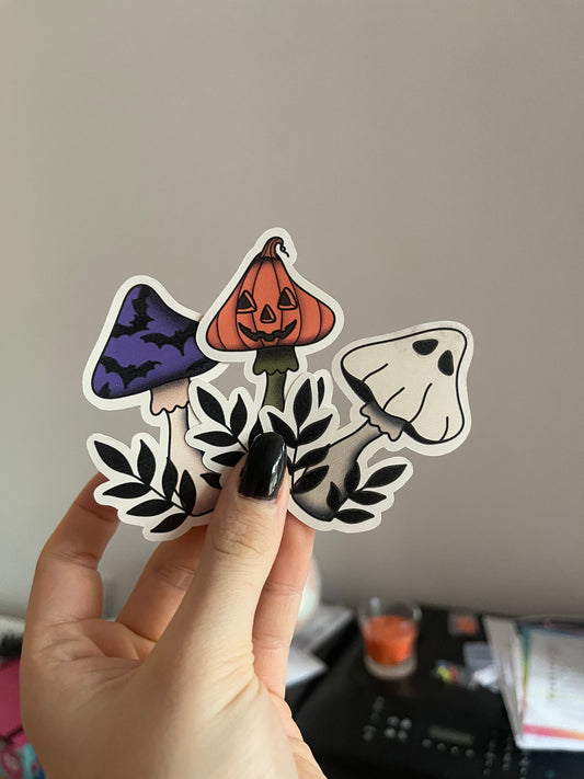 Spooky Mushroom Sticker Set