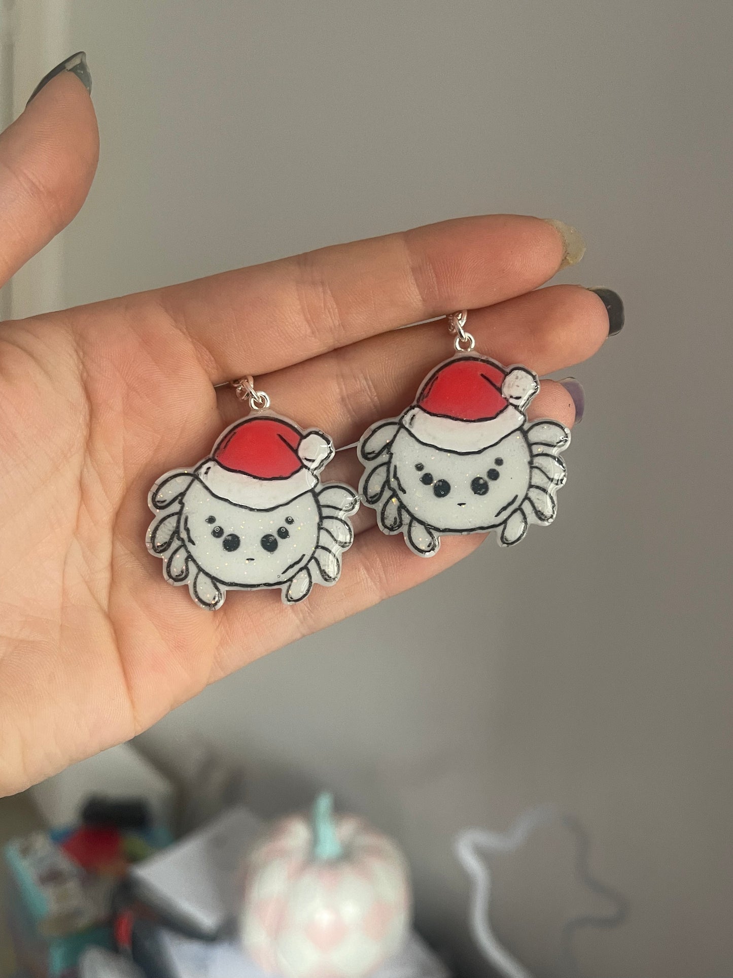 Christmas Spiders Earrings