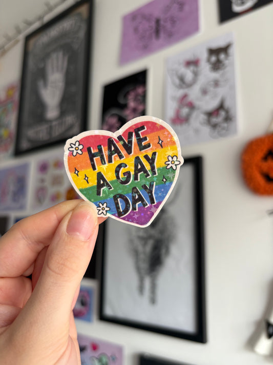 Have A Gay Day Holographic Sticker