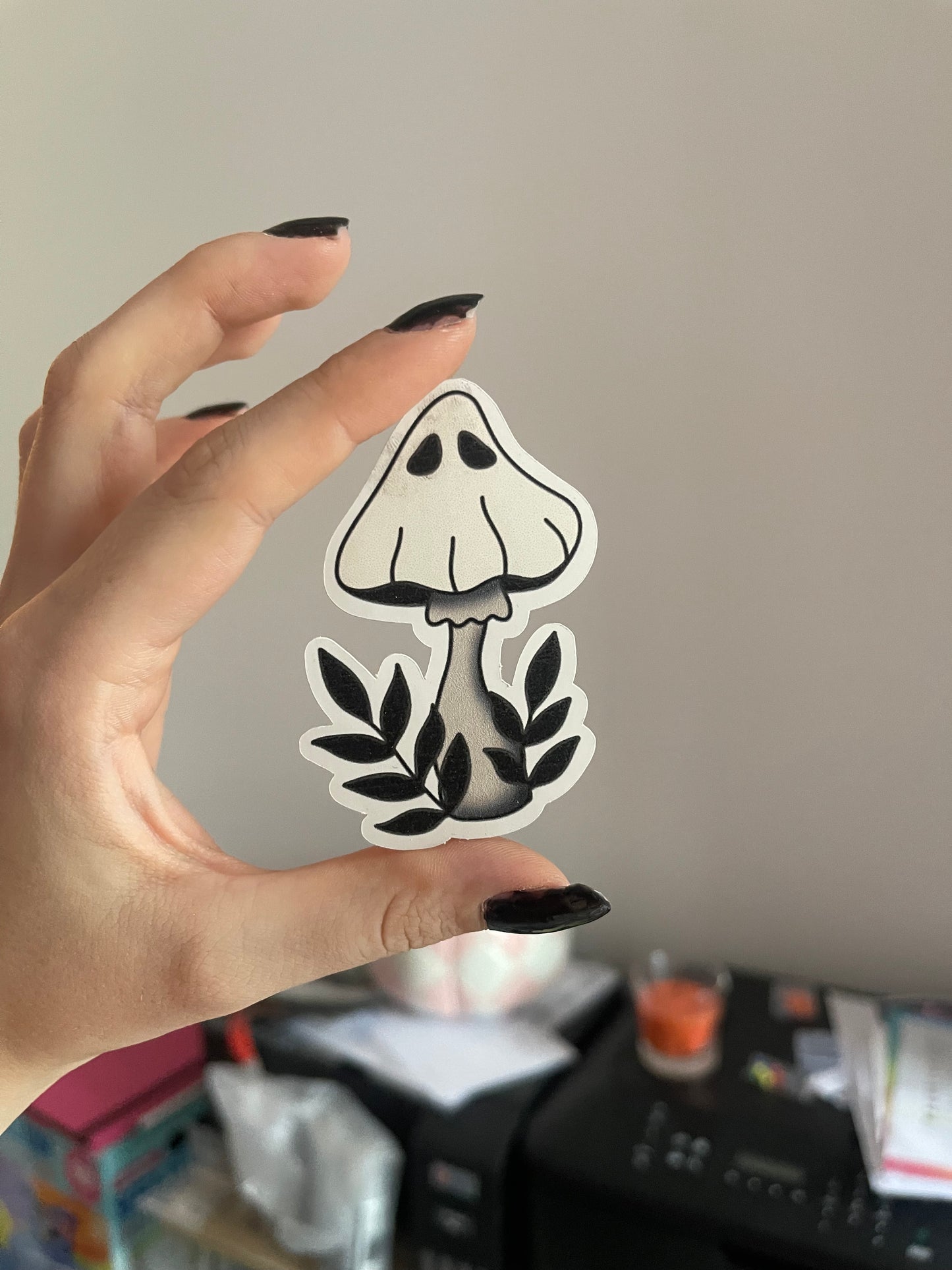 Ghost Mushroom Sticker