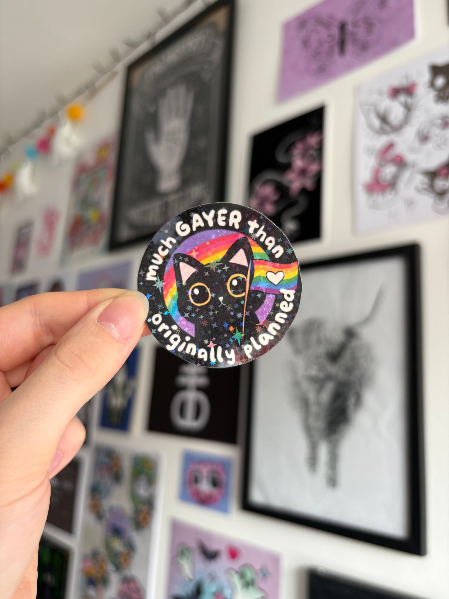 Gayer Than Planned Holographic Sticker