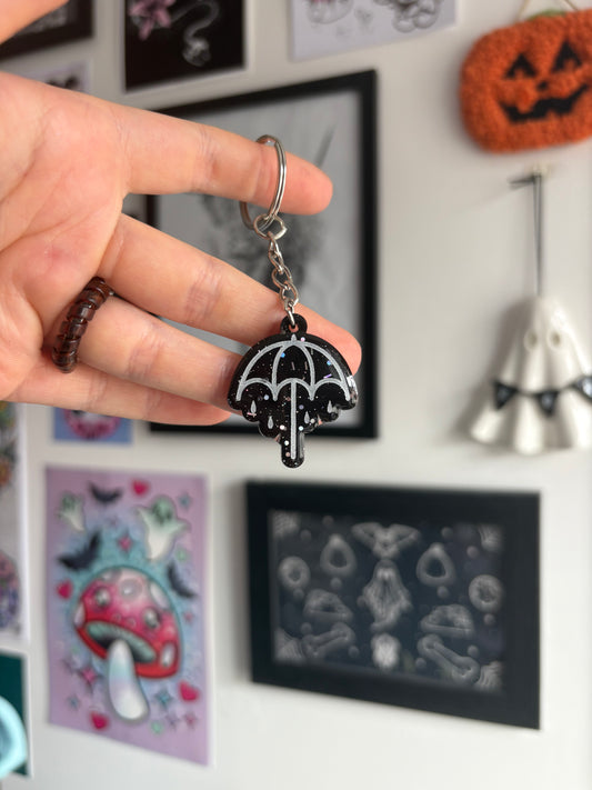 Rainy Umbrella Keyring