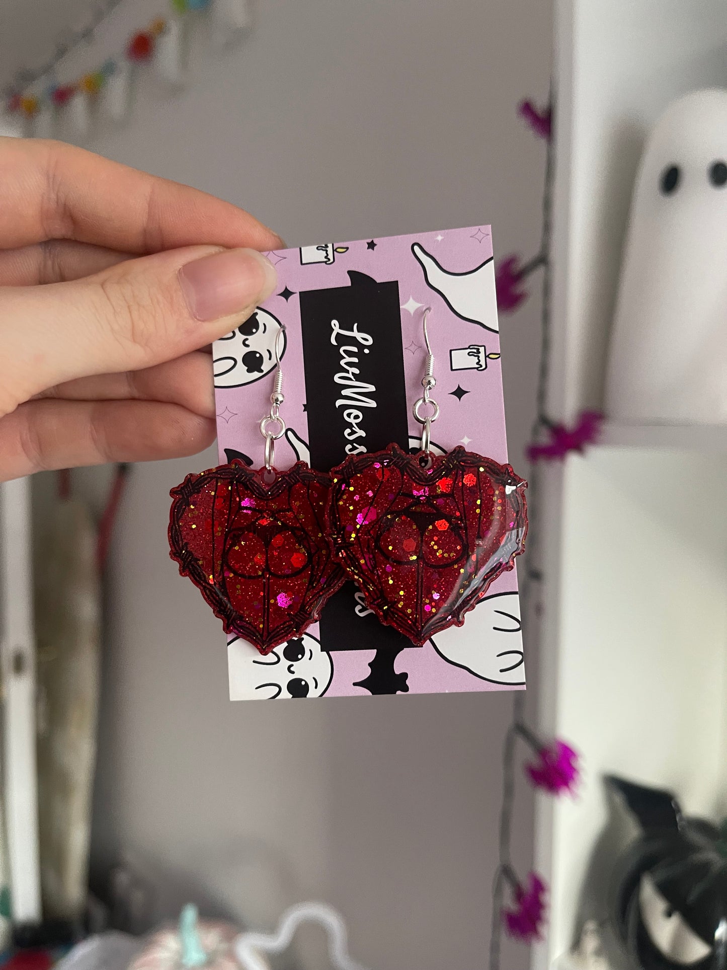 Rope Booty Heart Earrings