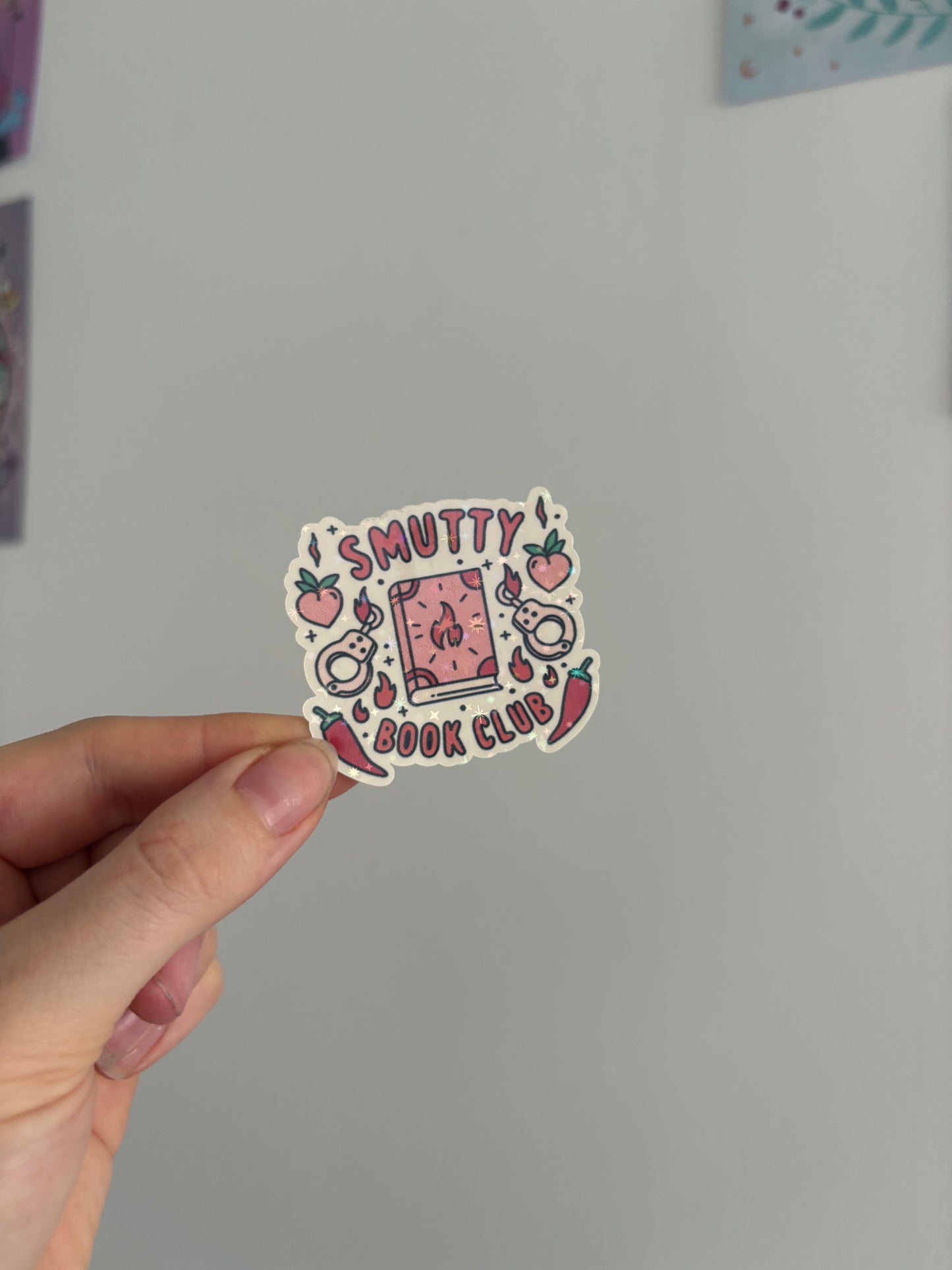 Smutty Book Club Holographic Sticker