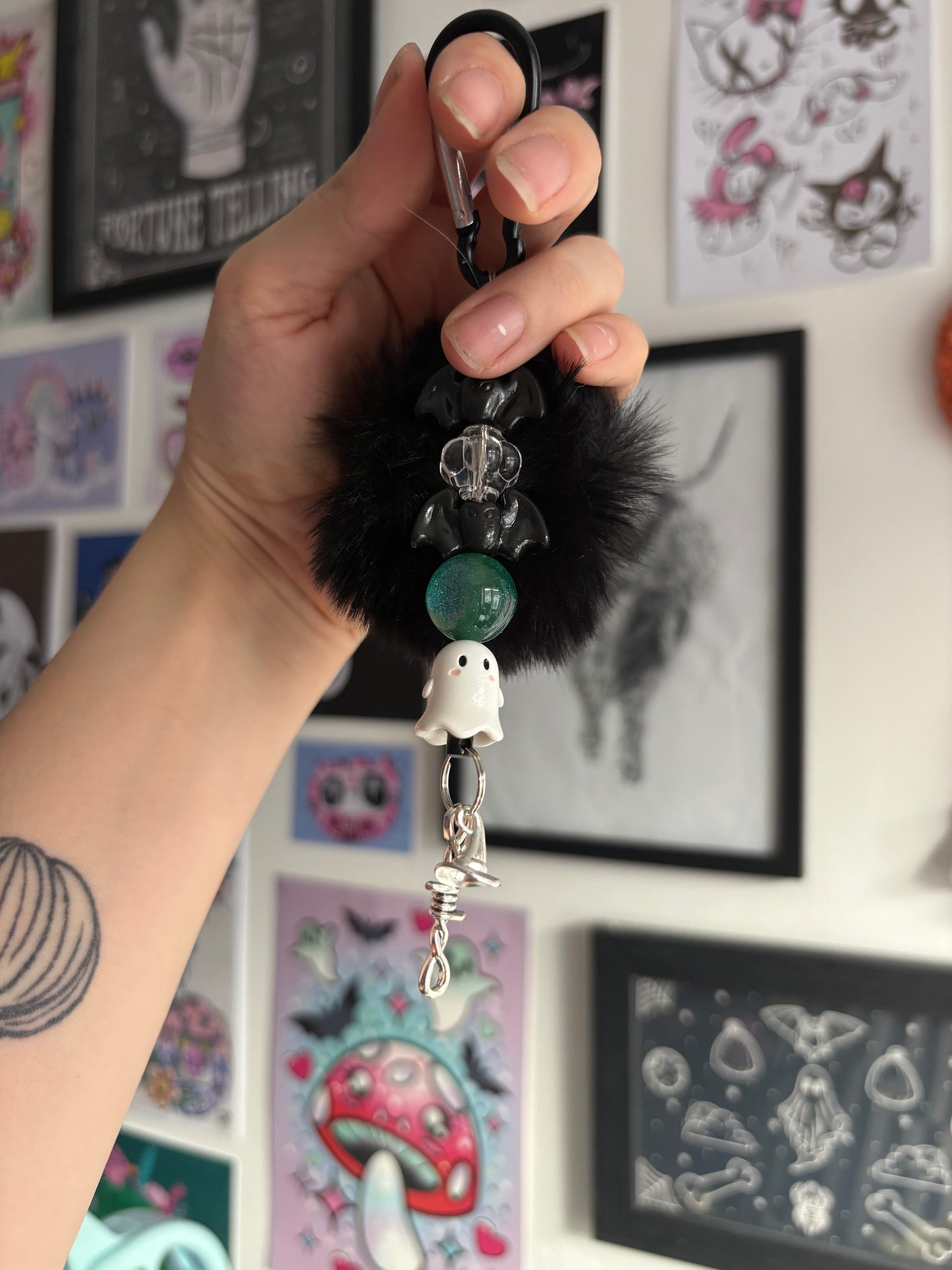 Witchy Bats and Ghost Charm