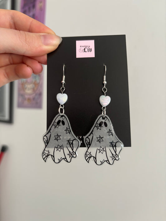 Hexagram Ghost Earrings