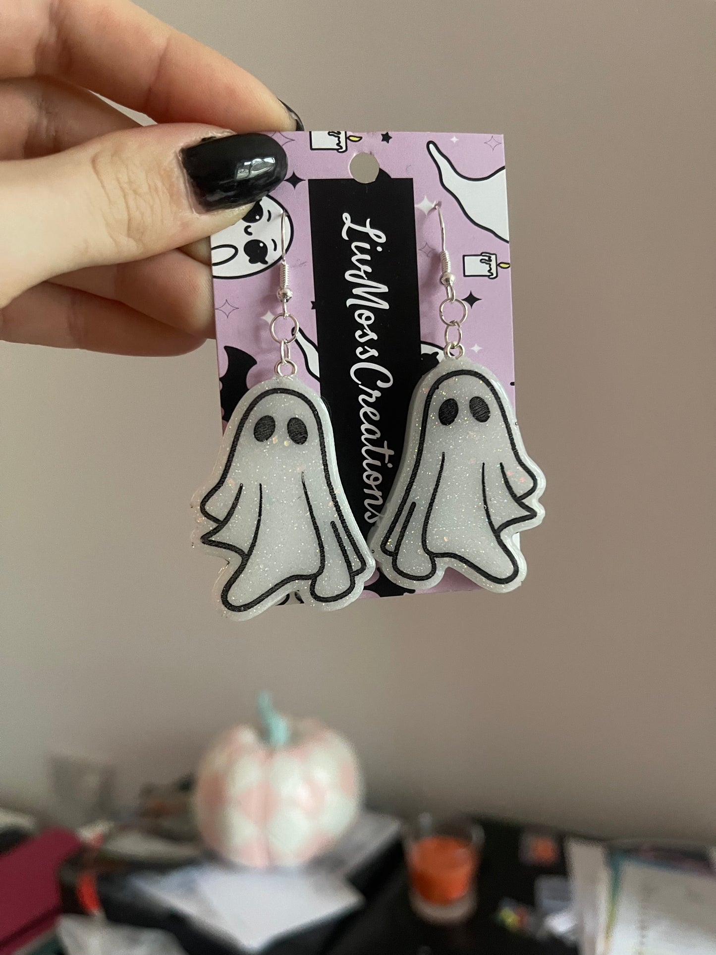 Sheet Ghost Earrings - made to order