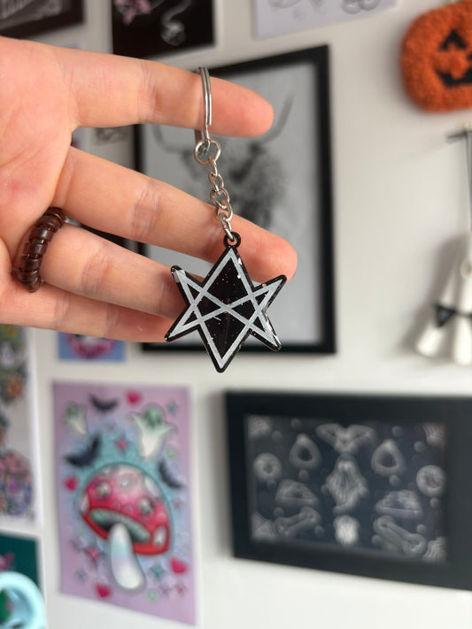 Hexagram Keyring