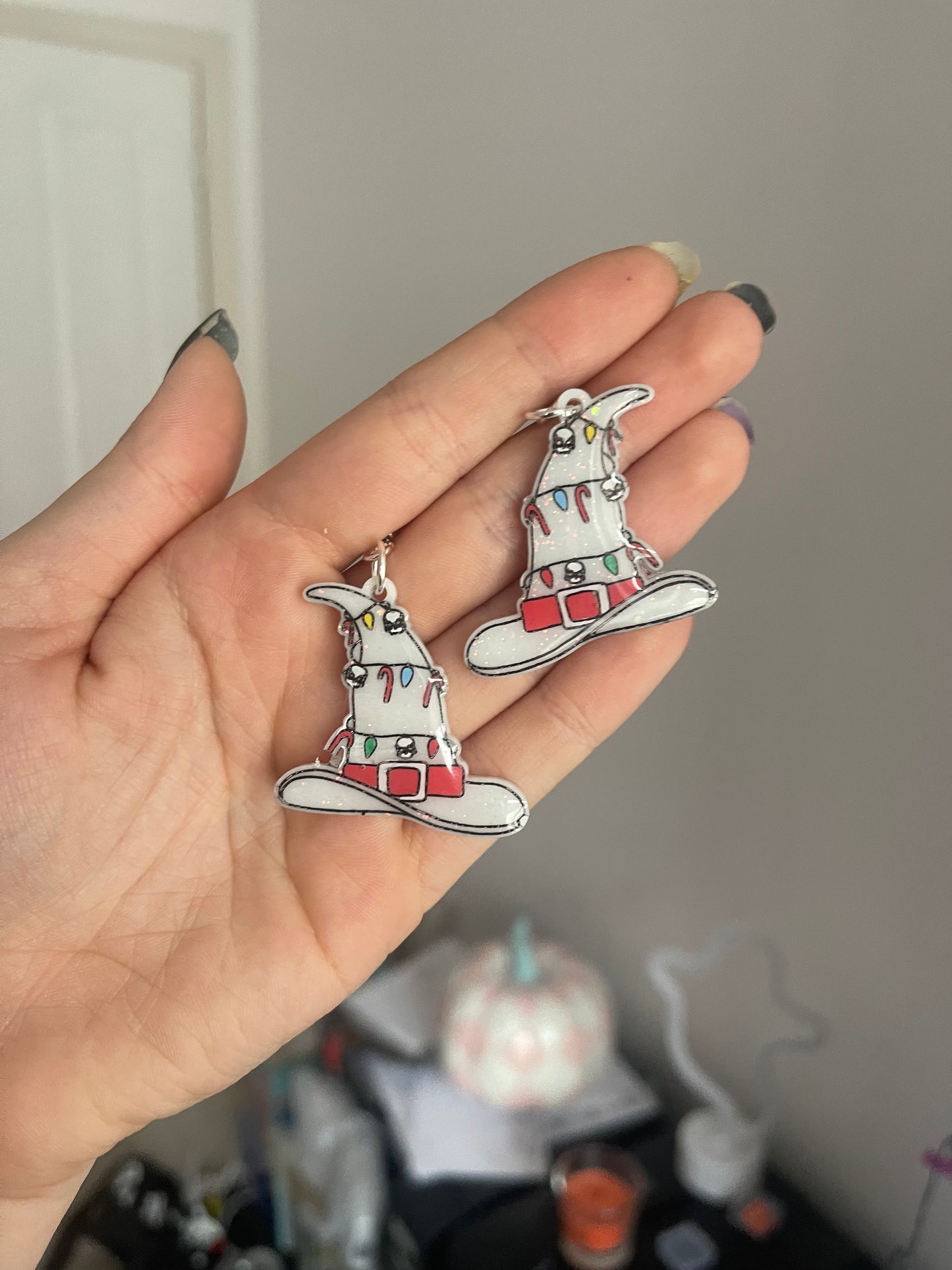 Christmas Witch Hats Earrings