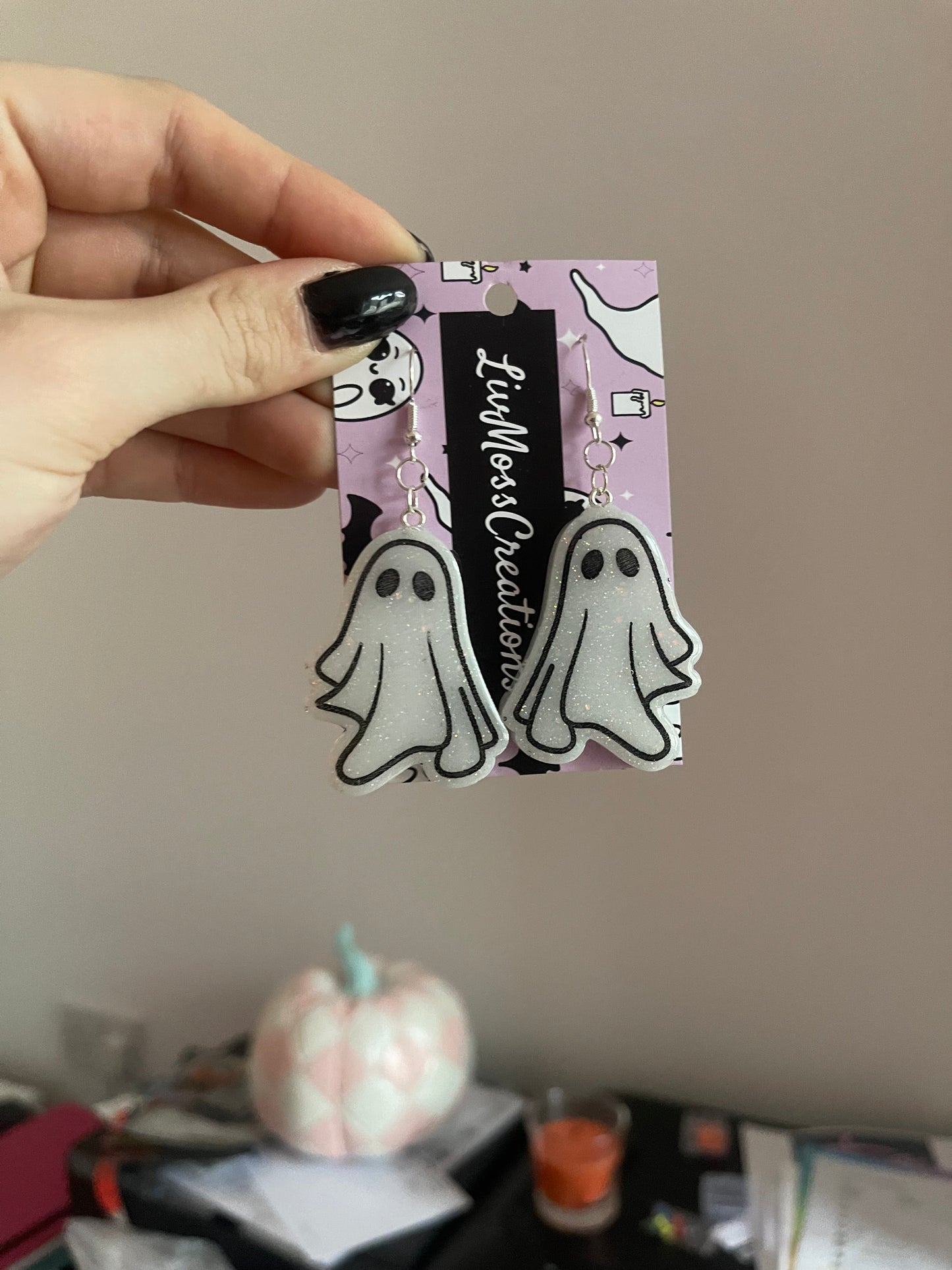 Sheet Ghost Earrings - made to order