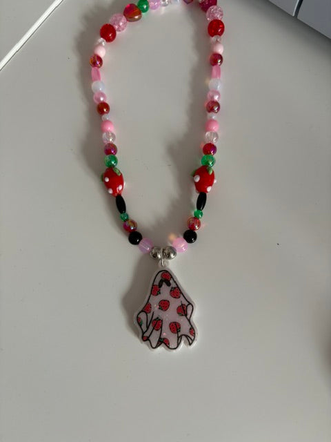 Strawberry Ghost Necklace