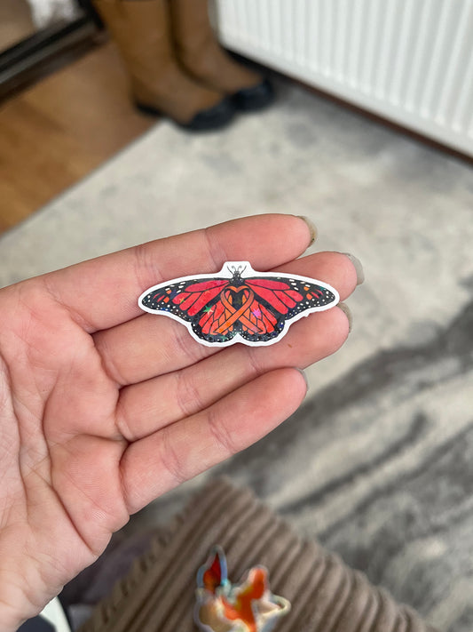 SIENNA FUNDRAISER Holographic Awareness Butterfly Sticker