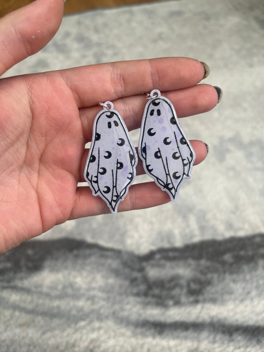 Lilac Moon Ghost Earrings