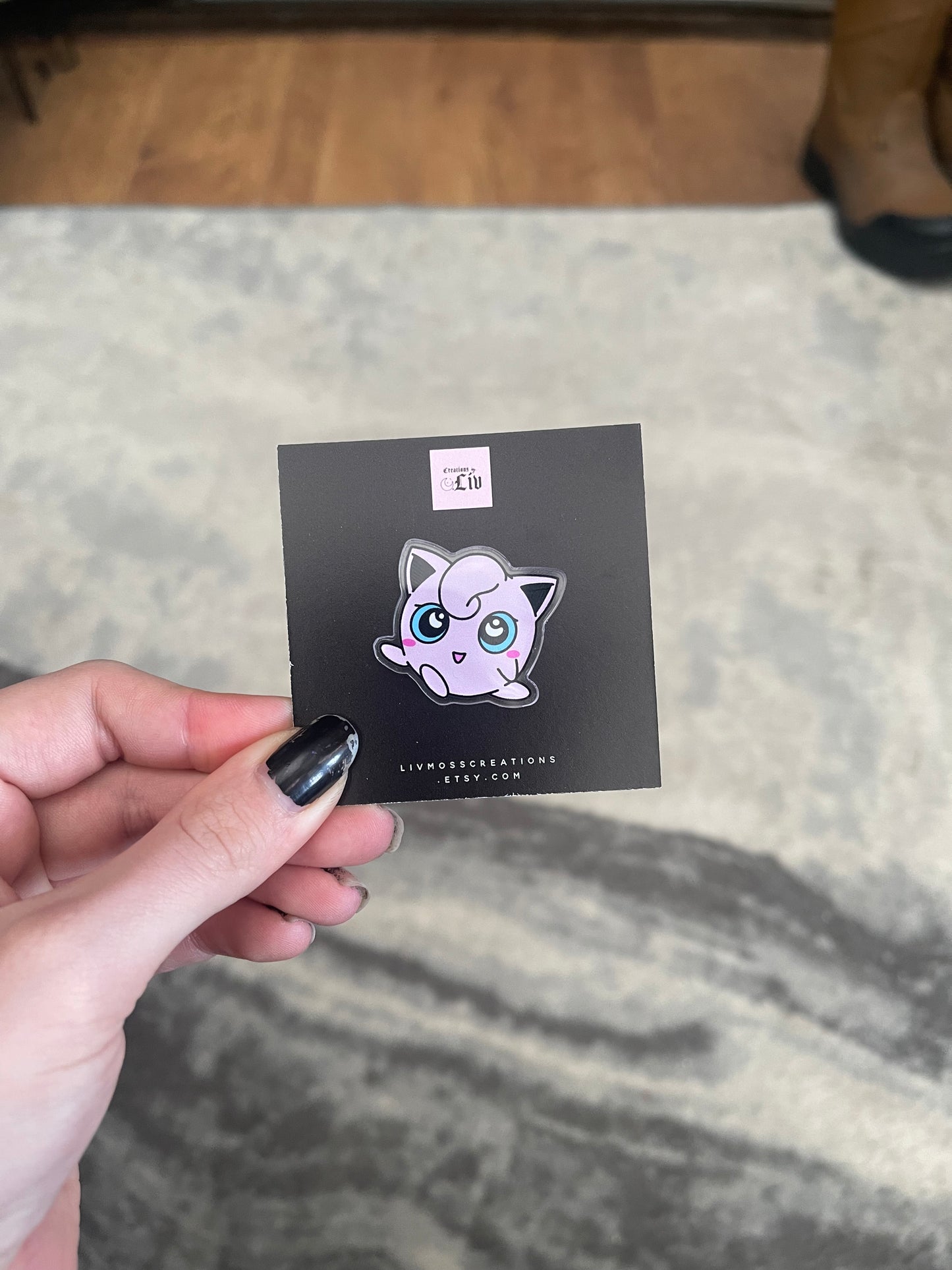 Jiggly Acrylic Pin