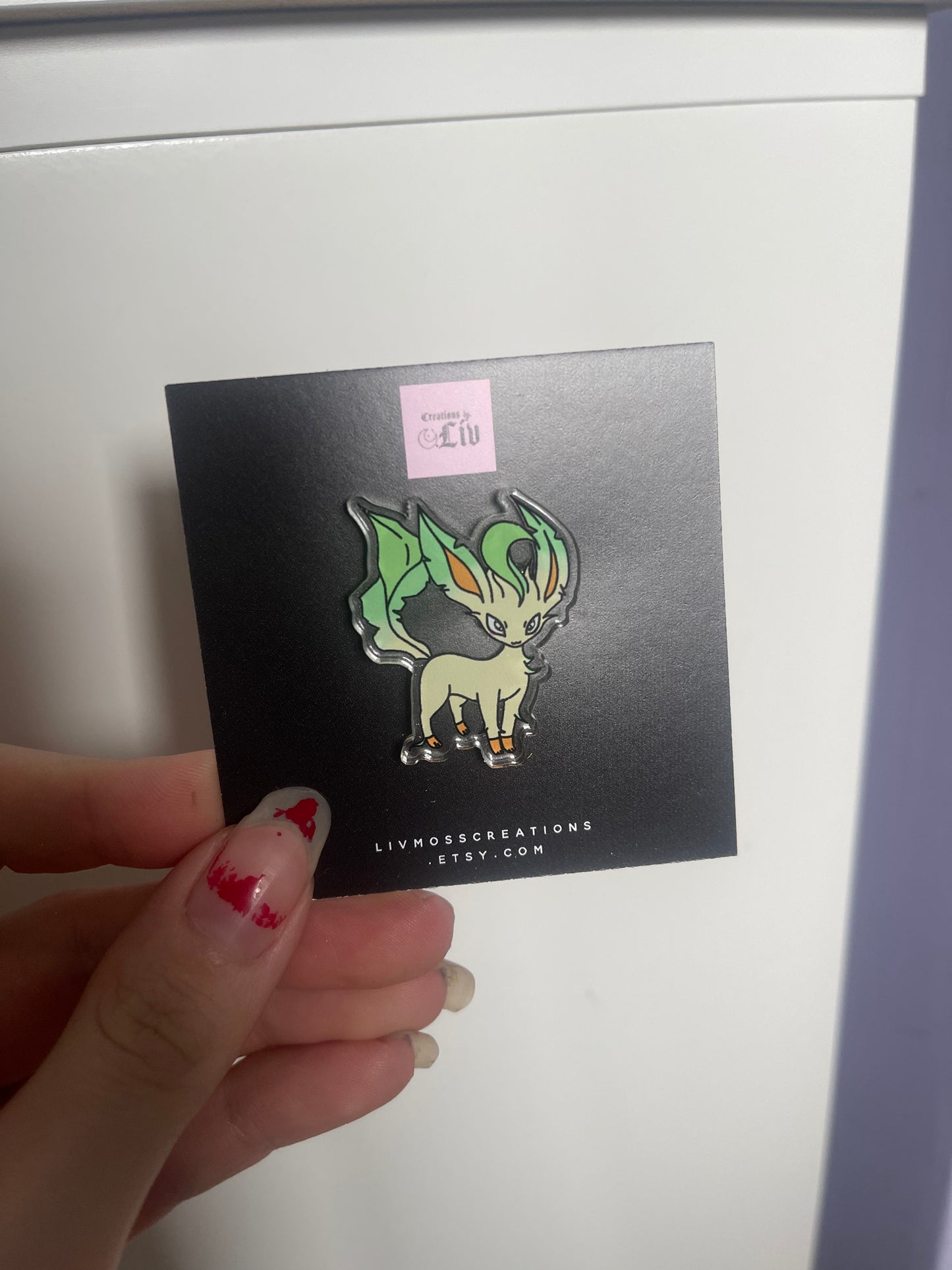 Leaf Acrylic Pin