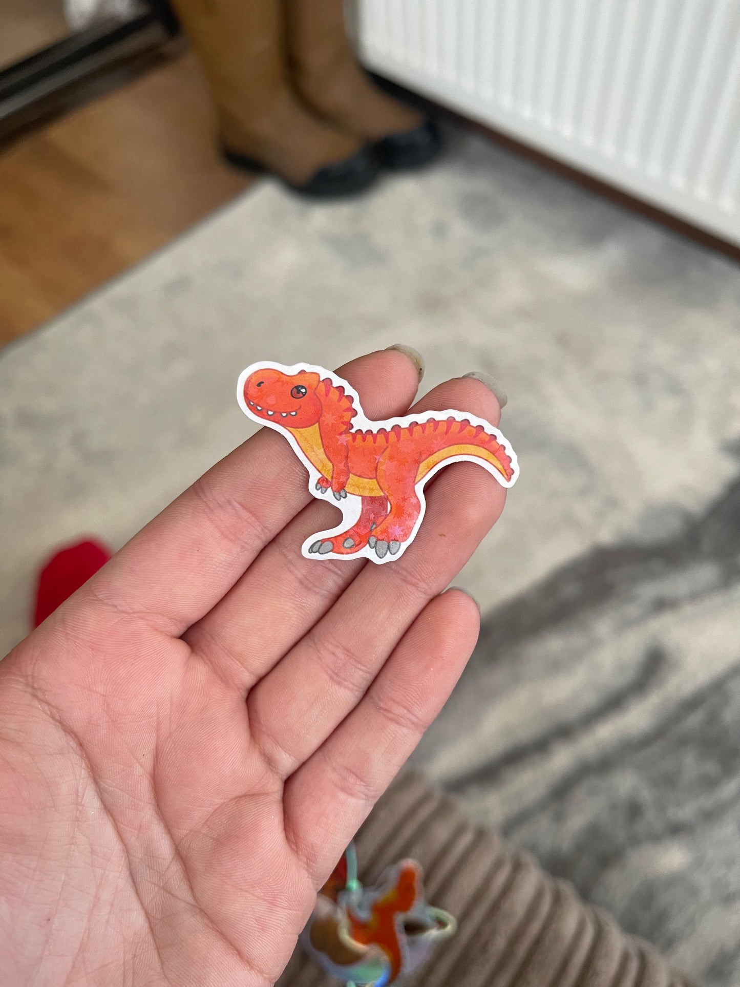 SIENNA FUNDRAISER Holographic Dinosaur Sticker