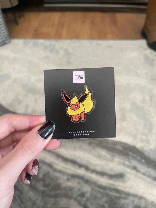 Flare Acrylic Pin