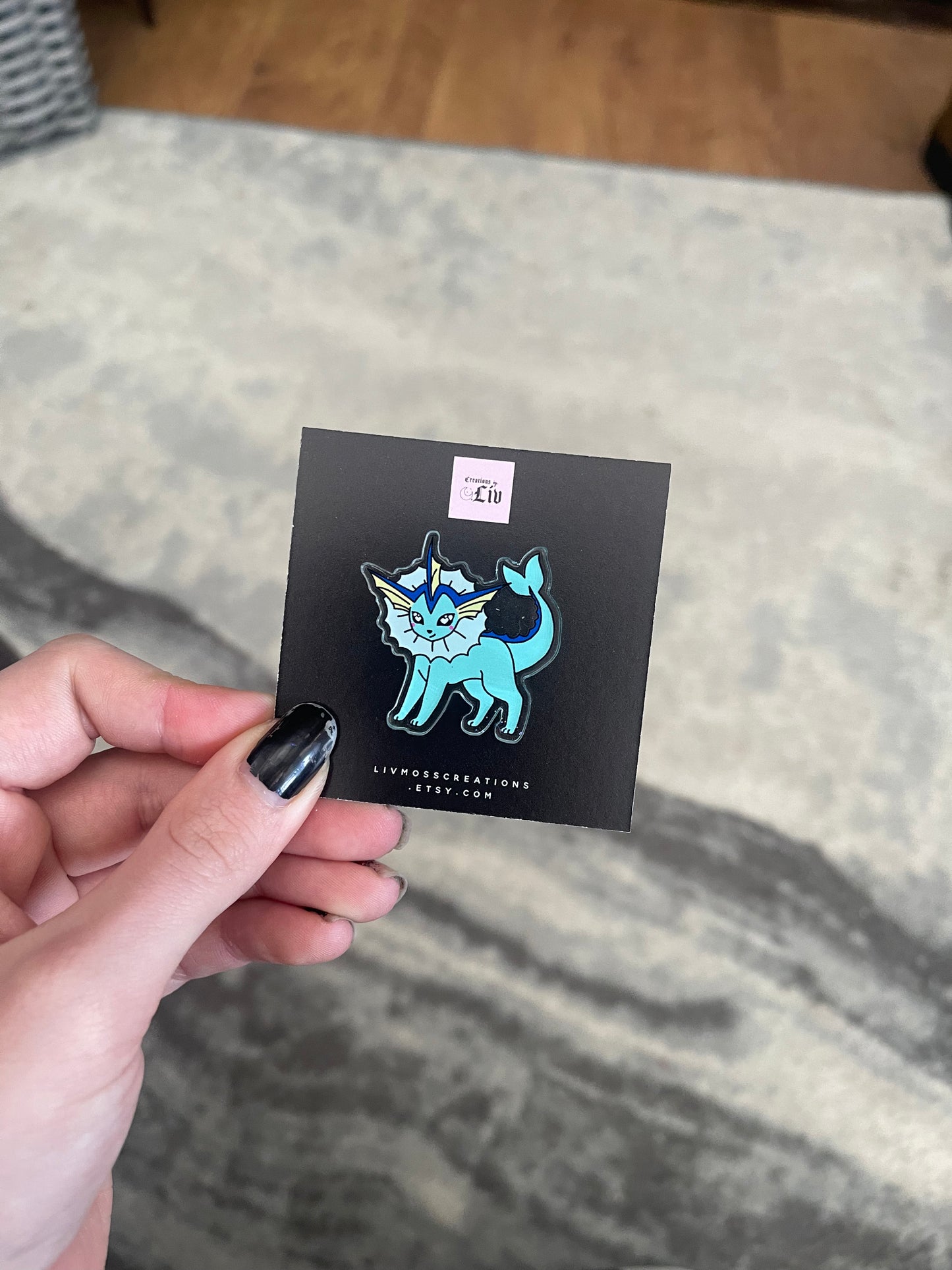 Vapor Acrylic Pin