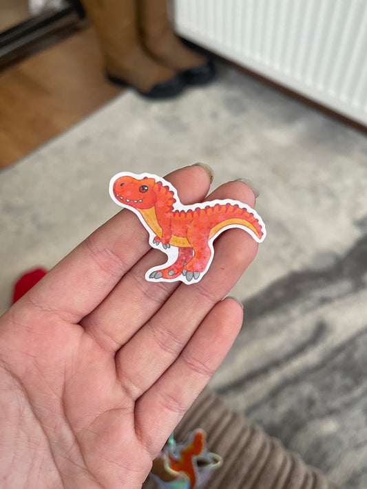 SIENNA FUNDRAISER Holographic Dinosaur Sticker