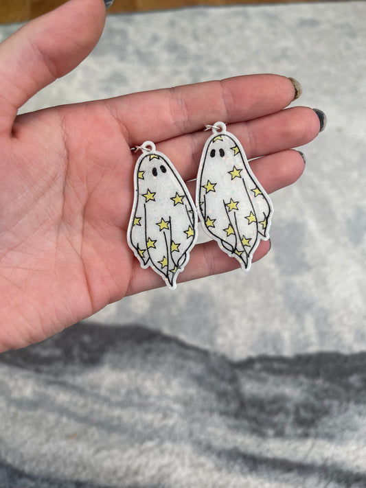 Star Ghost Earrings - made to order