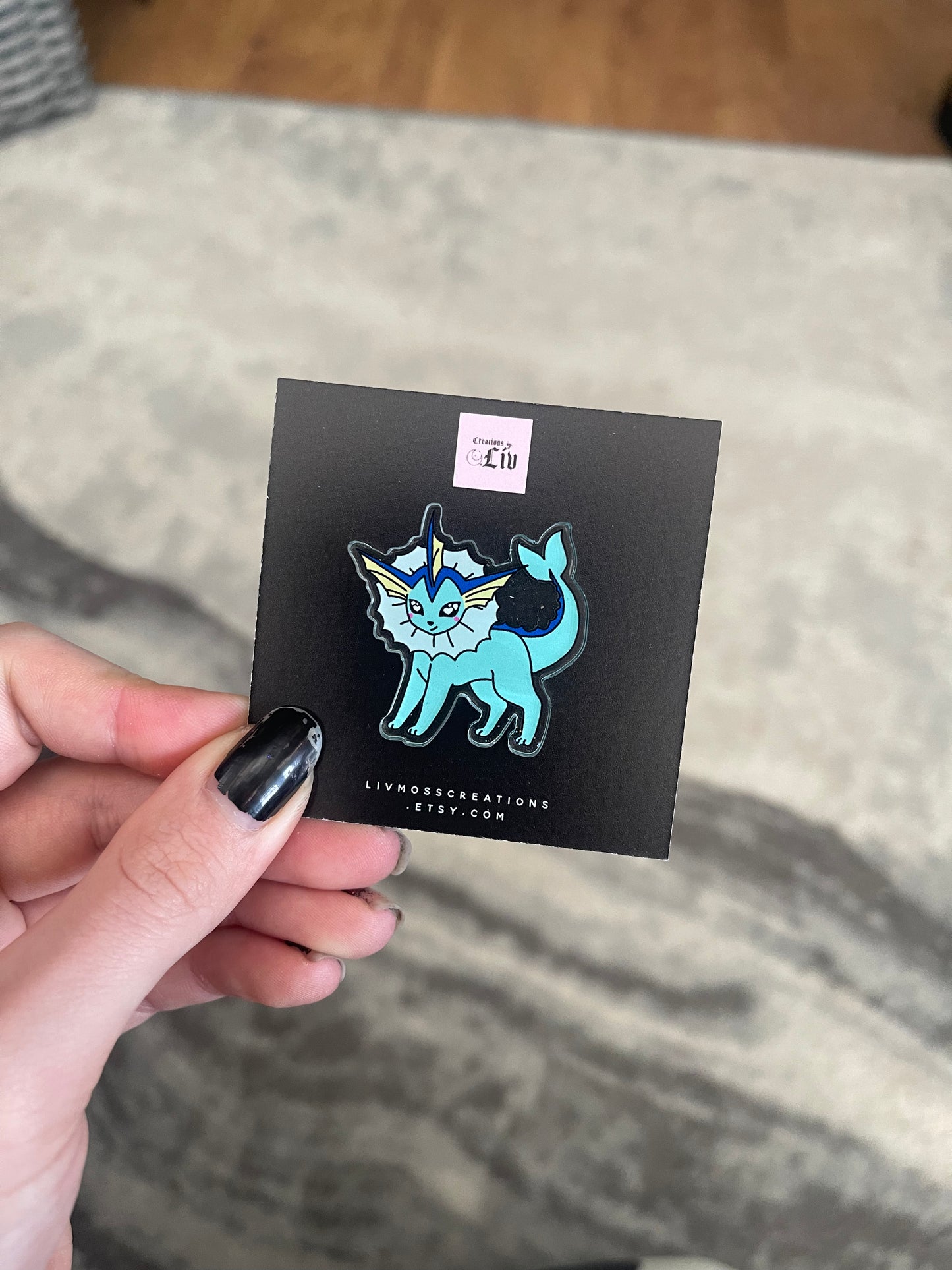 Vapor Acrylic Pin