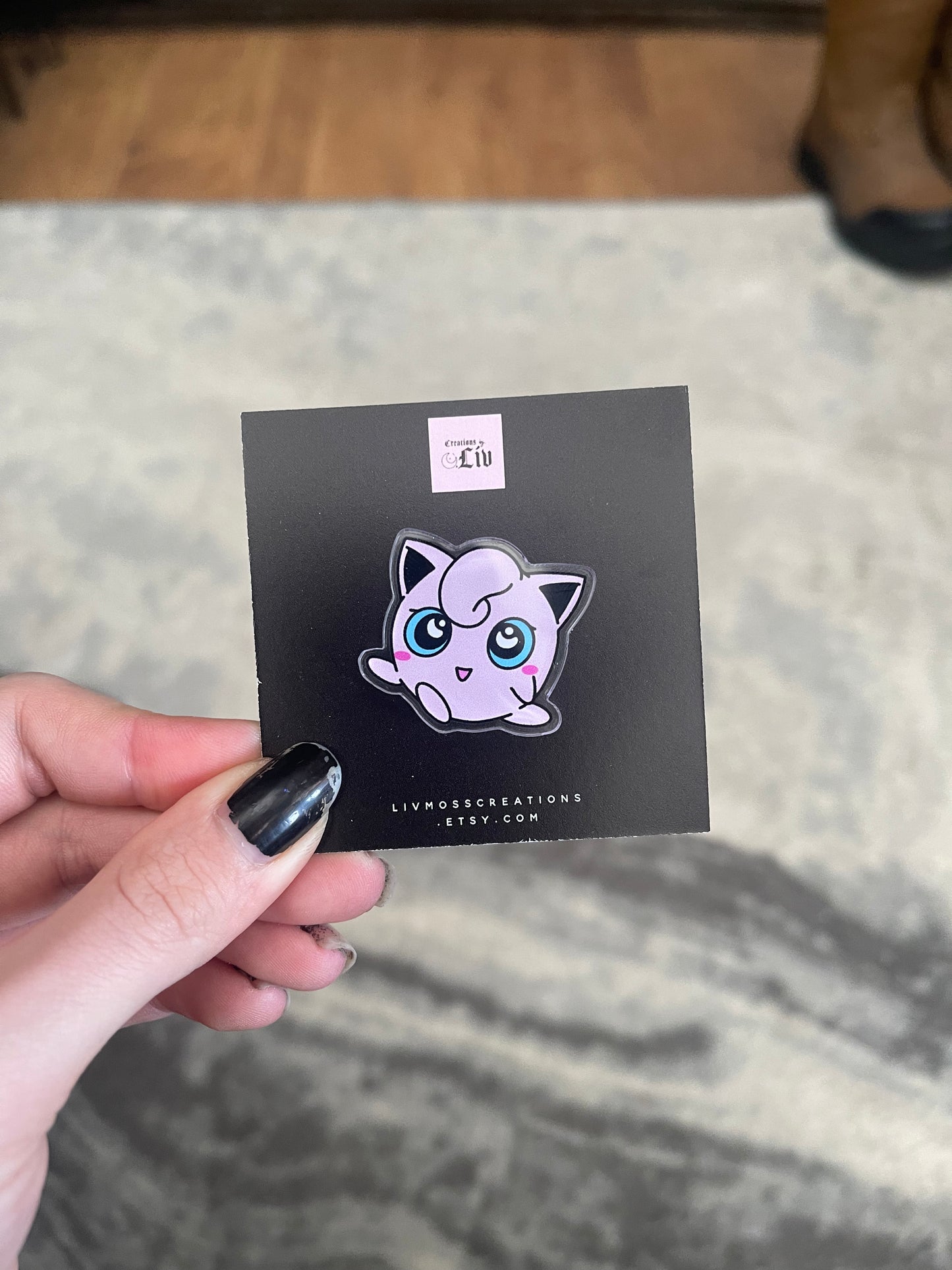 Jiggly Acrylic Pin