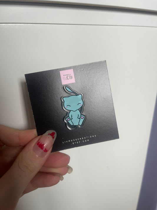 Shiny Fairy Kitty Acrylic Pin